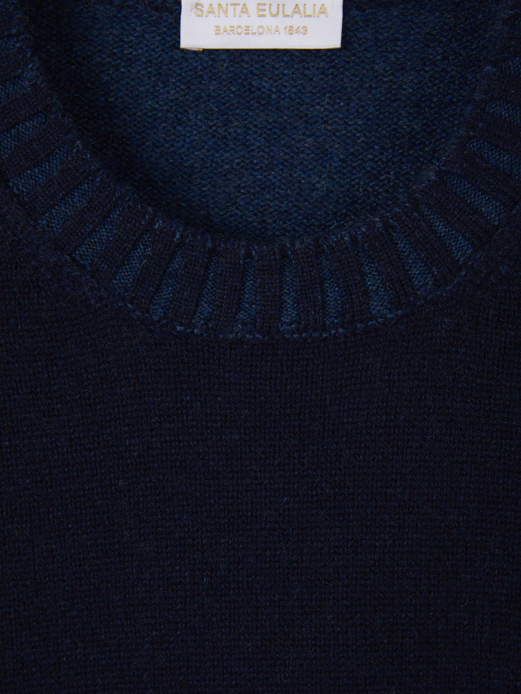 Outlet online Santa Eulalia Hombre Jersey Cuello Redondo Cashmere color Azul Marino sku 542-002126 02 - Foto 3