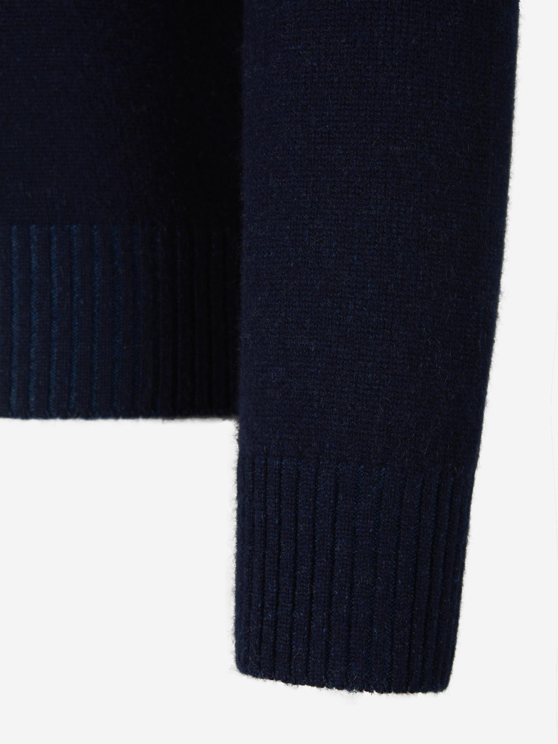 Outlet online Santa Eulalia Hombre Jersey Cuello Redondo Cashmere color Azul Marino sku 542-002126 02 - Foto 4