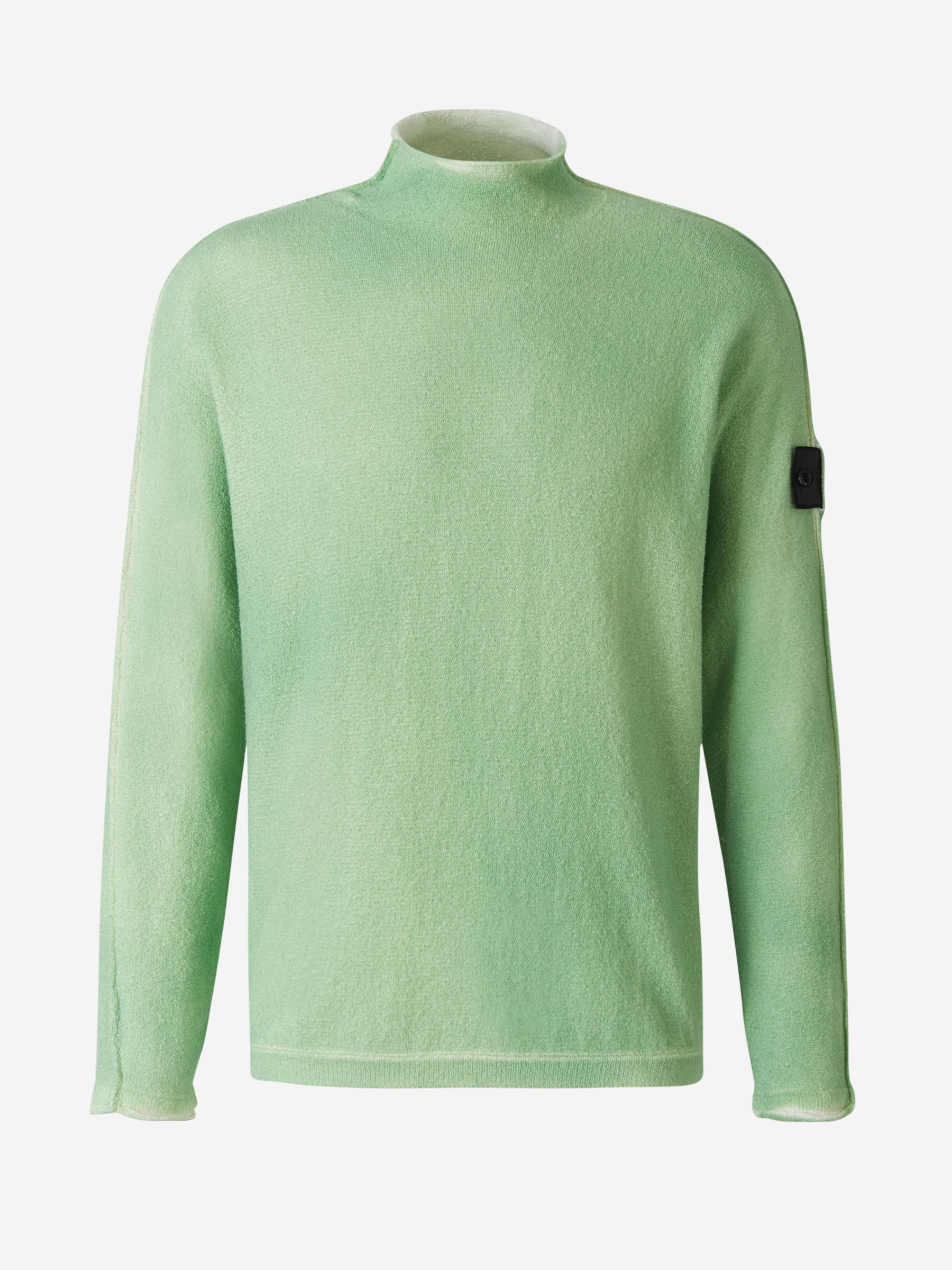 Stone Island Shadow Project Jersey Punto Logo color Verde Menta sku 542-002164 01 - Foto 1