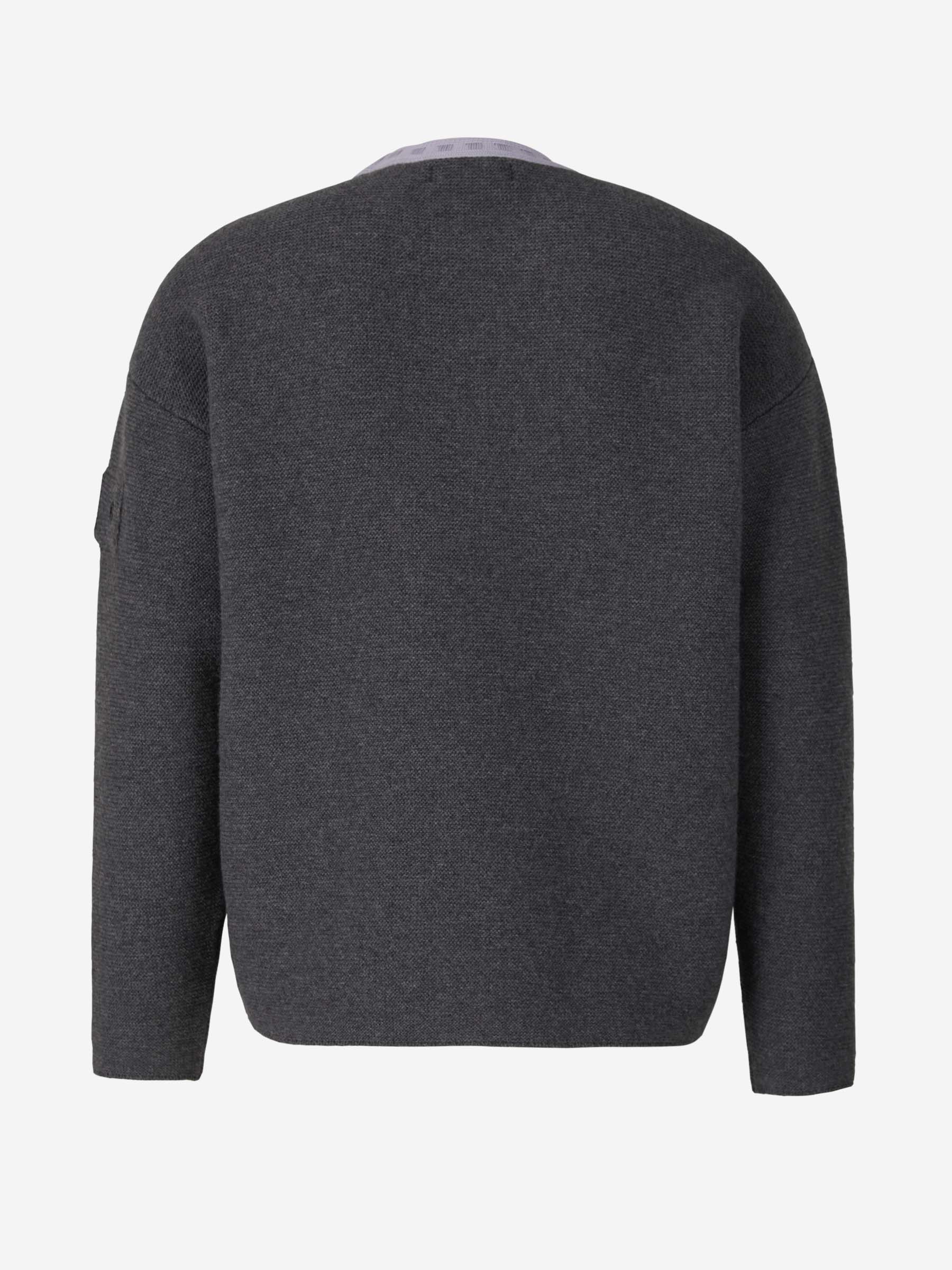 Outlet online Stone Island Shadow Project Hombre Jersey Punto Lana color Gris Carbón sku 542-002166 01 - Foto 2