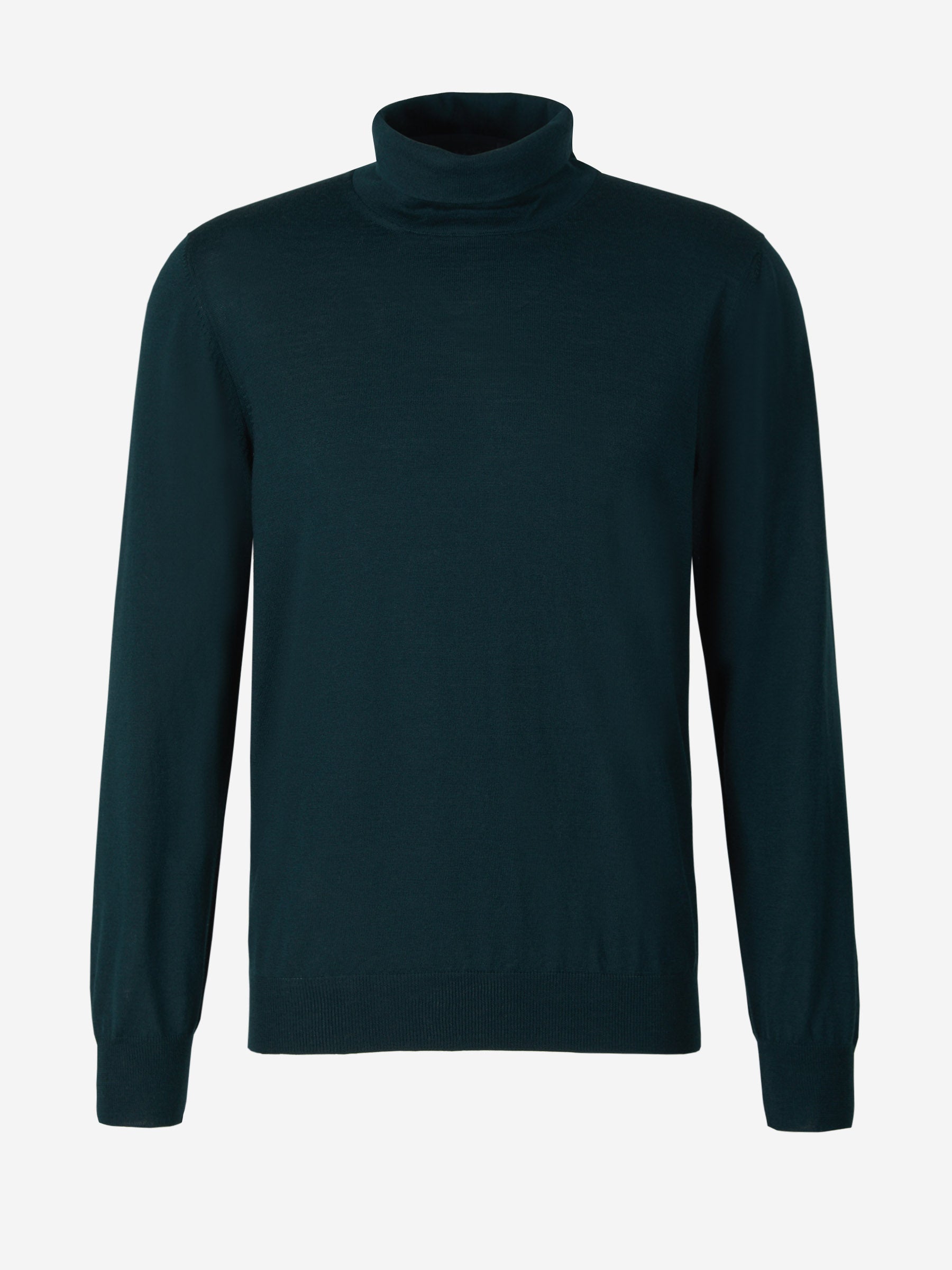Outlet online Lardini Hombre Jersey Cuello Alto Lana color Verde Oscuro sku 542-002202 01 - Foto 1