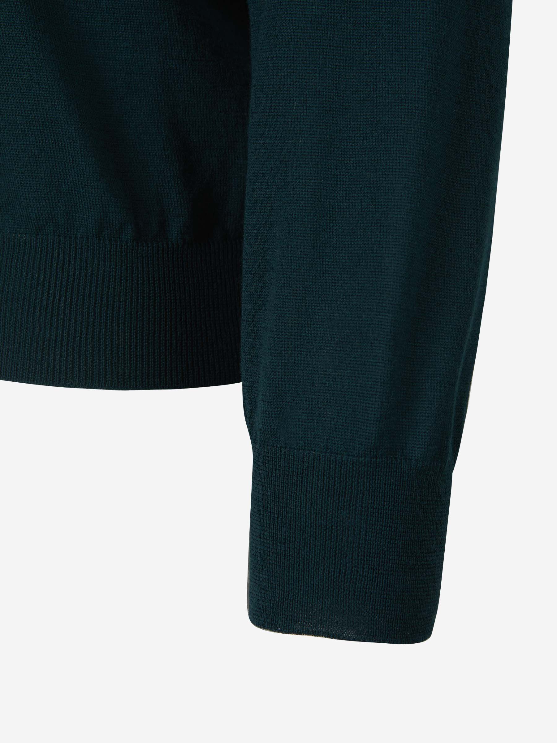 Outlet online Lardini Hombre Jersey Cuello Alto Lana color Verde Oscuro sku 542-002202 01 - Foto 4