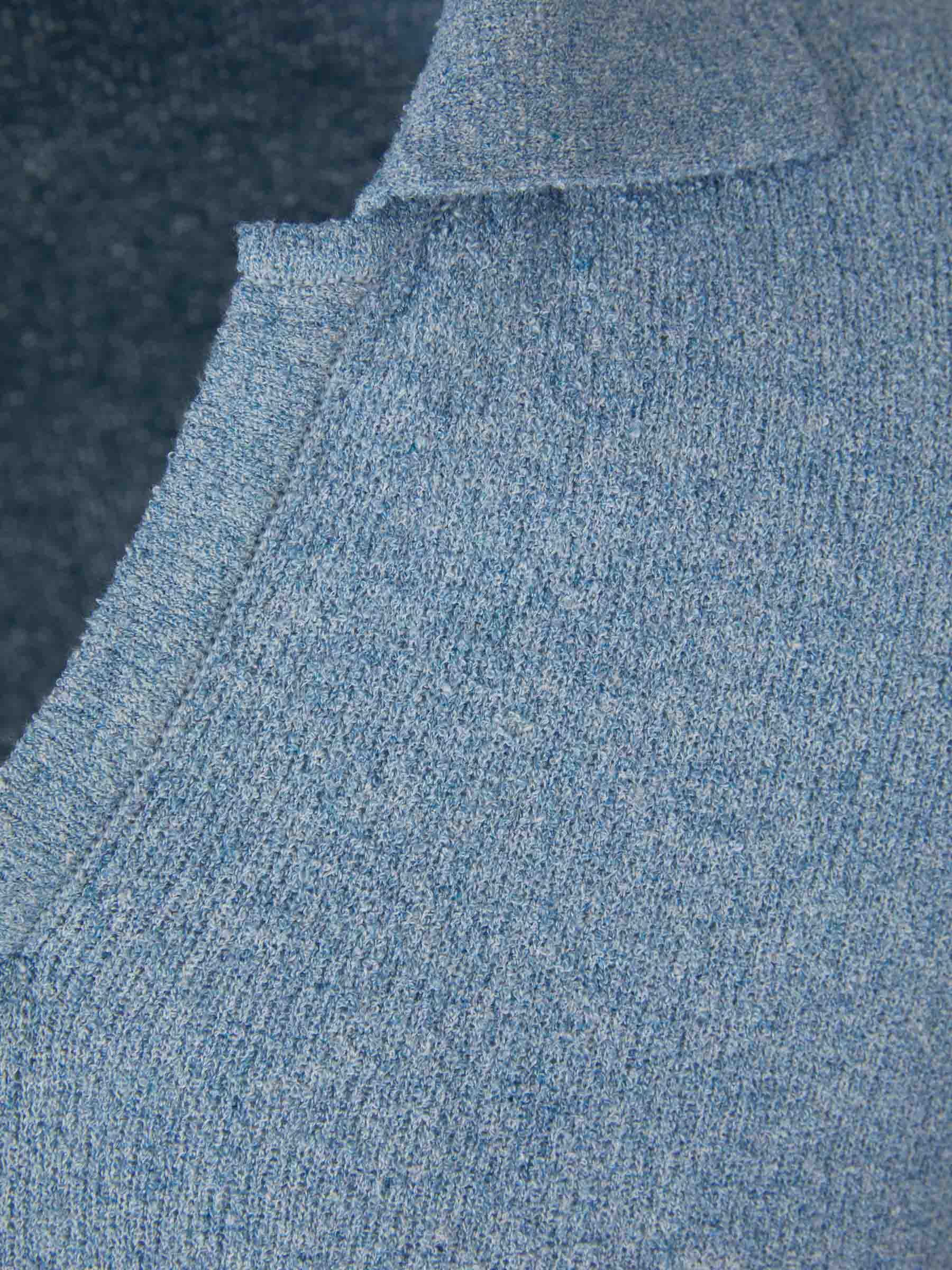 Outlet online Zanone Hombre Jersey Punto Algodón color Azul Cielo sku 542-002216 01 - Foto 3