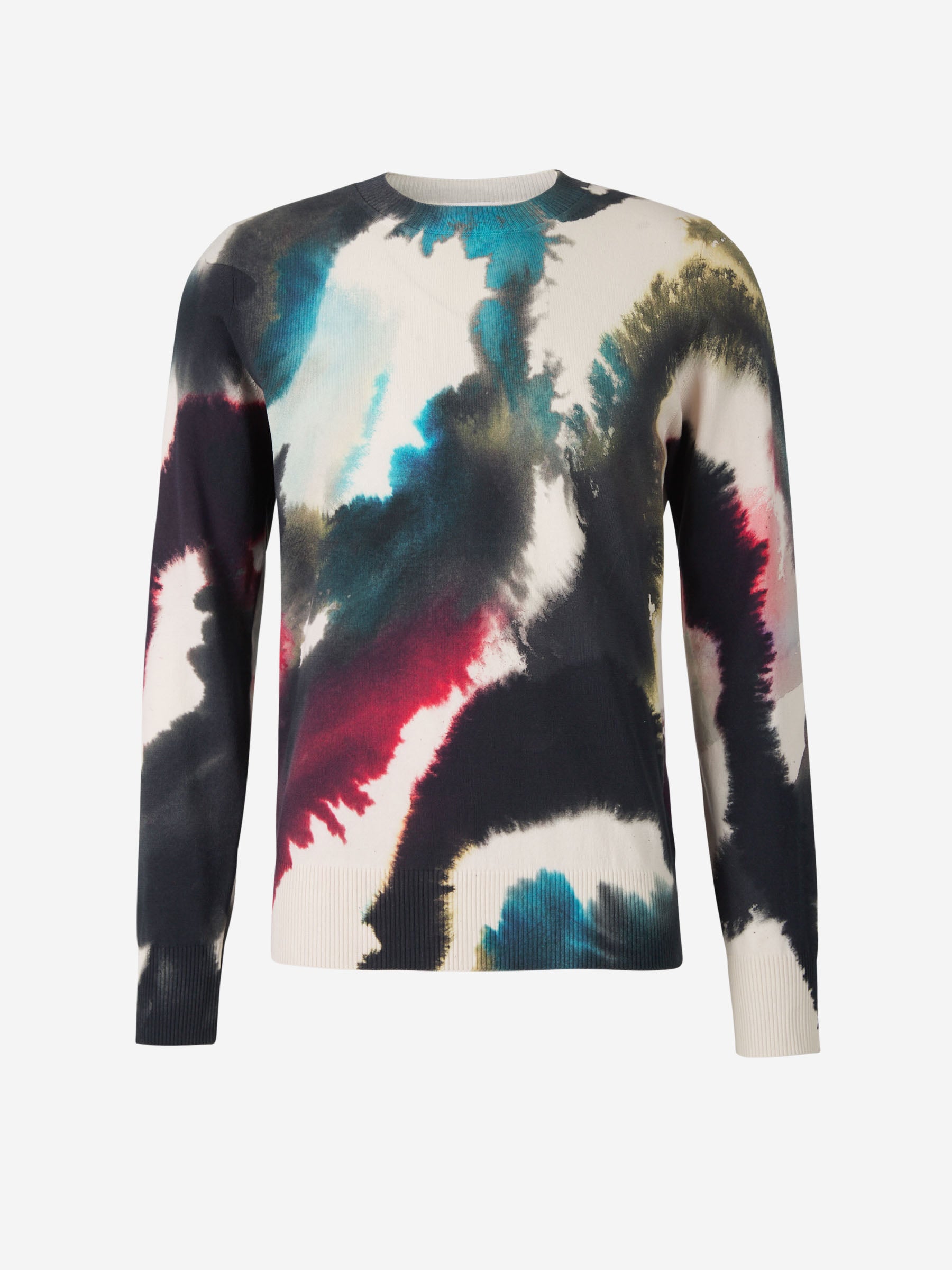 Alexander McQueen Jersey Acuarelas Algodón color Multicolor sku 542-002226 01 - Foto 1