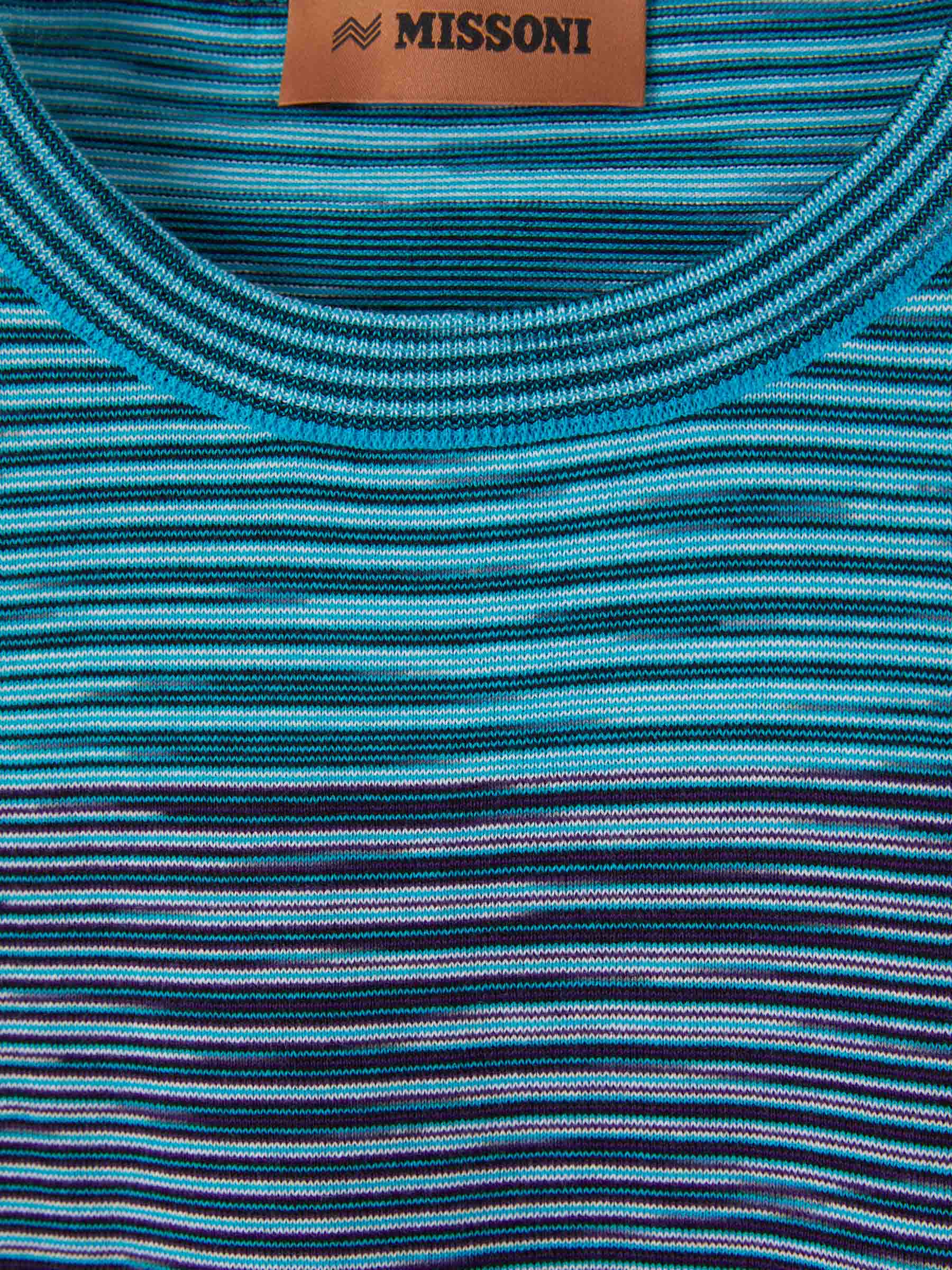 Outlet online Missoni Hombre Jersey Motivo Rayas color Azul Cielo sku 542-002230 00 - Foto 3