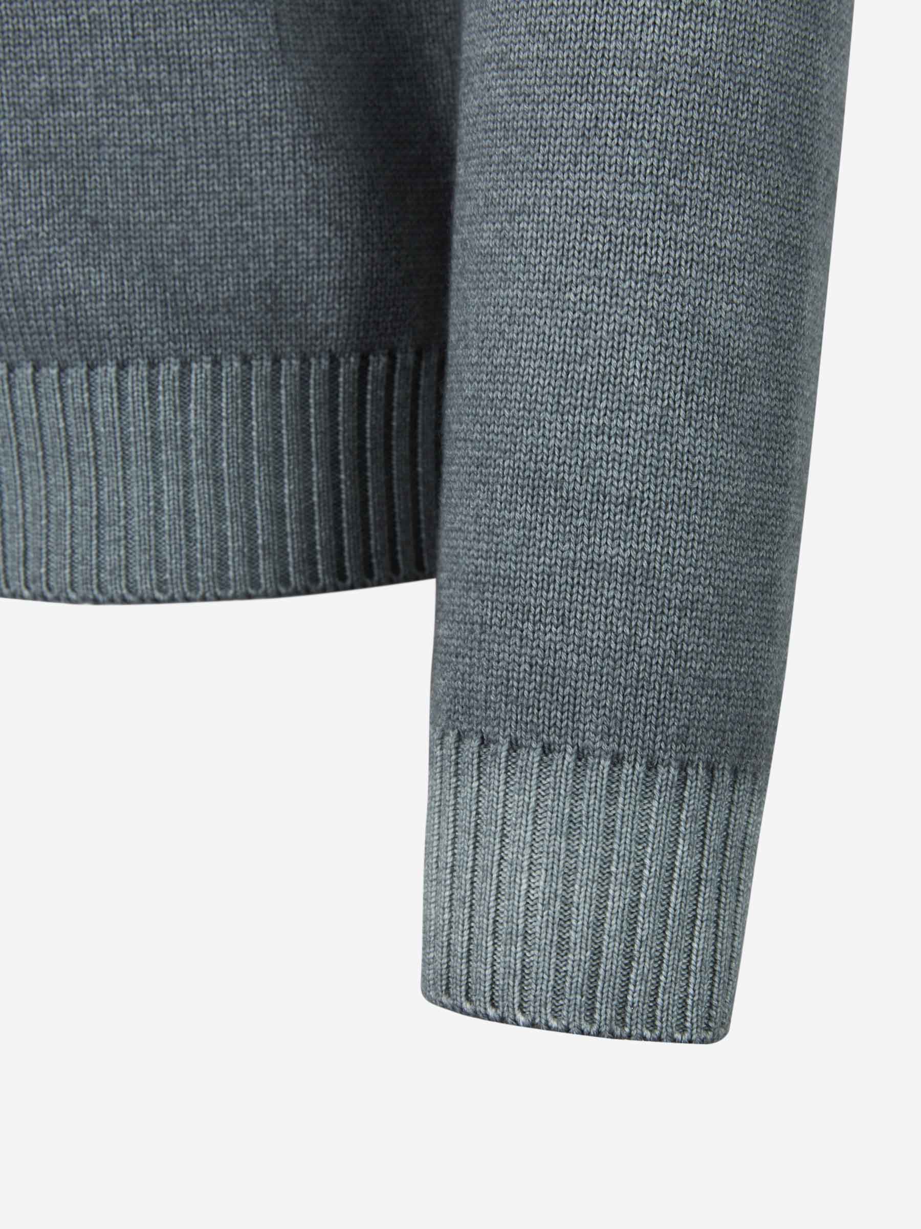 Borrelli Cárdigan Cremallera Lana color Verde Oscuro sku 543-000846 02 - Foto 4