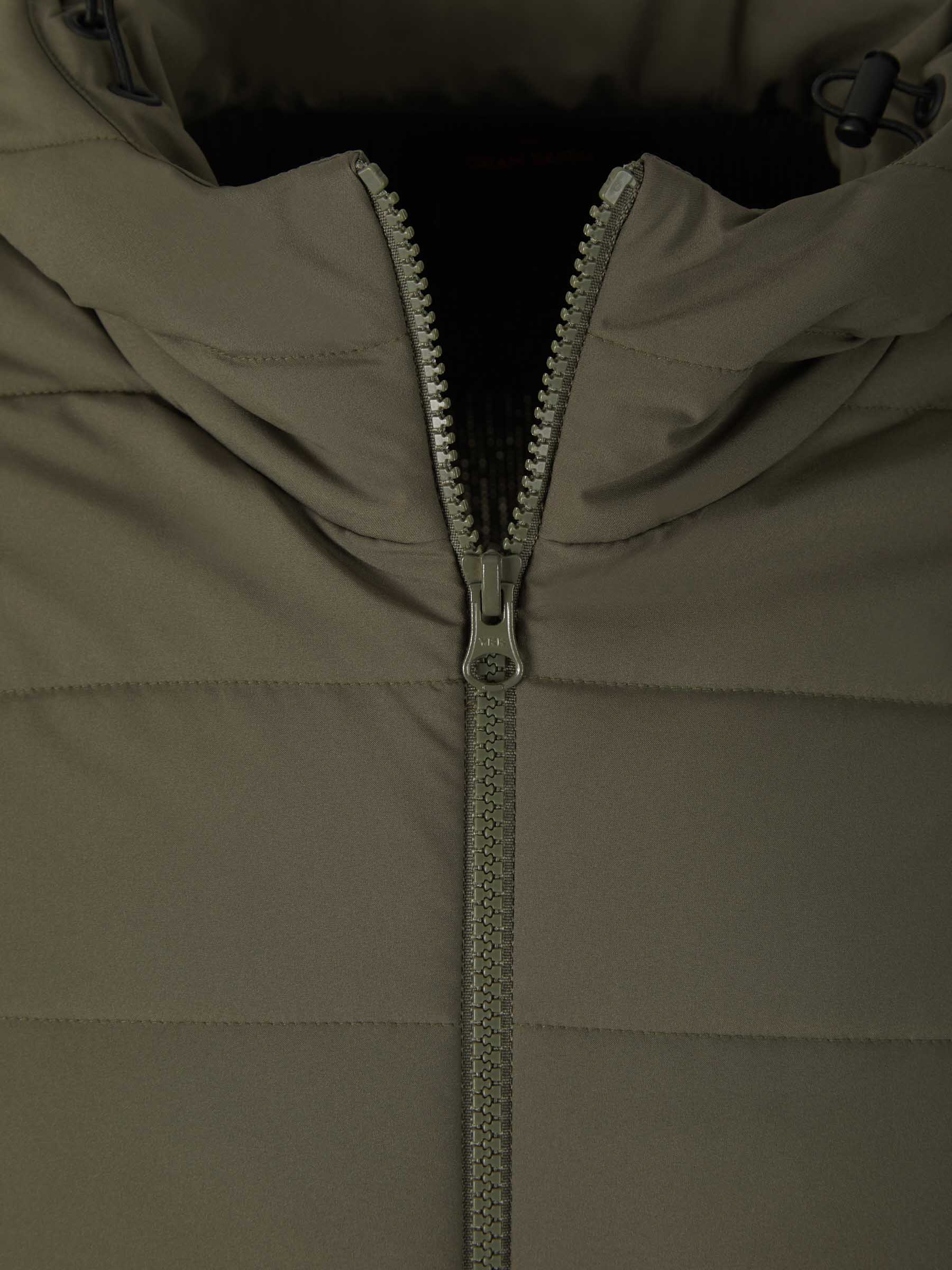 Gran Sasso Cárdigan Acolchado Lana color Verde Militar sku 543-000852 01 - Foto 3