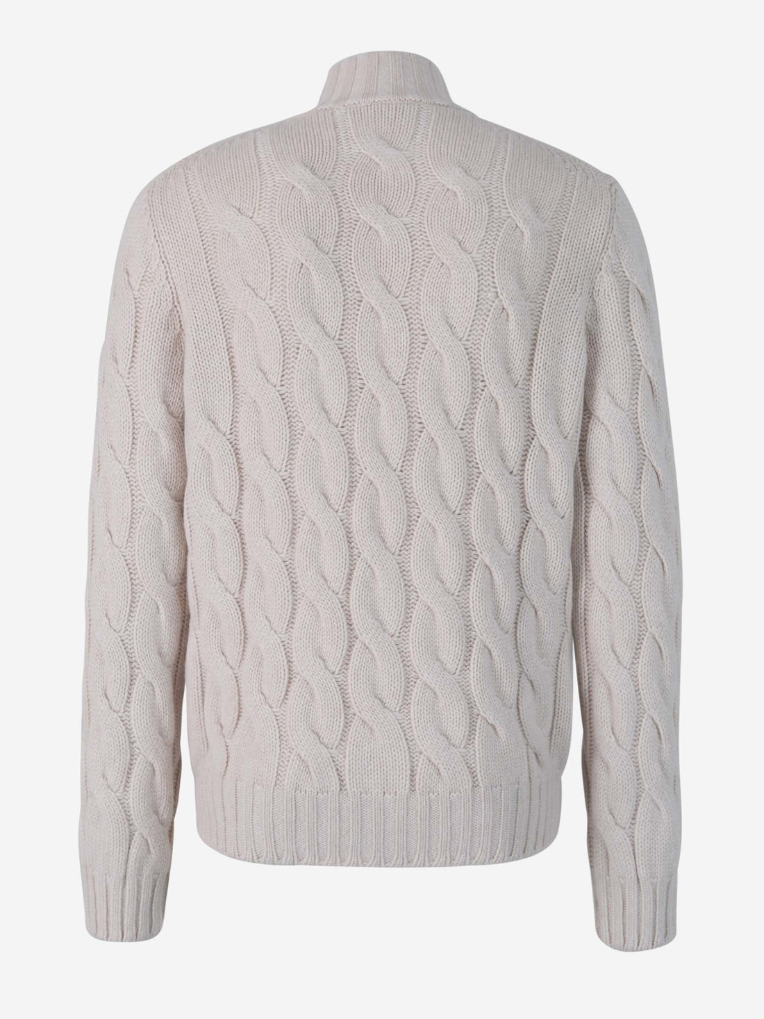 Gran Sasso Cárdigan Punto Ochos Cashmere color Beis sku 543-000853 01 - Foto 2