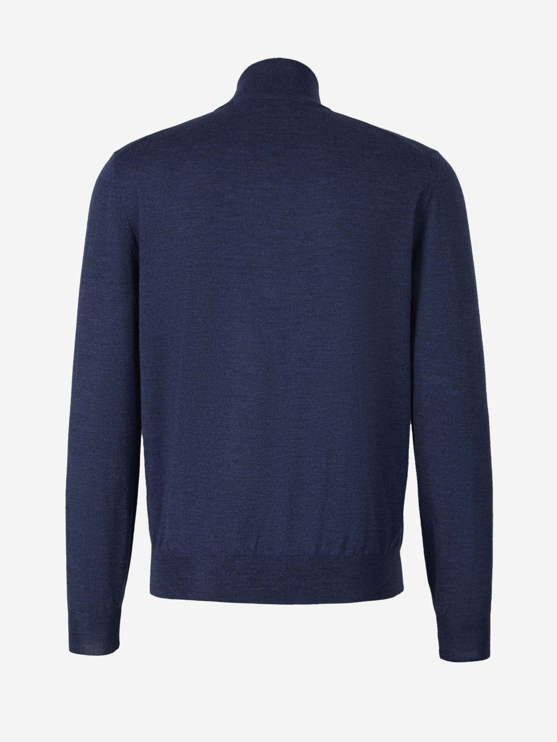 Canali Cárdigan Cremallera Lana color Azul Denim sku 543-000864 03 - Foto 2