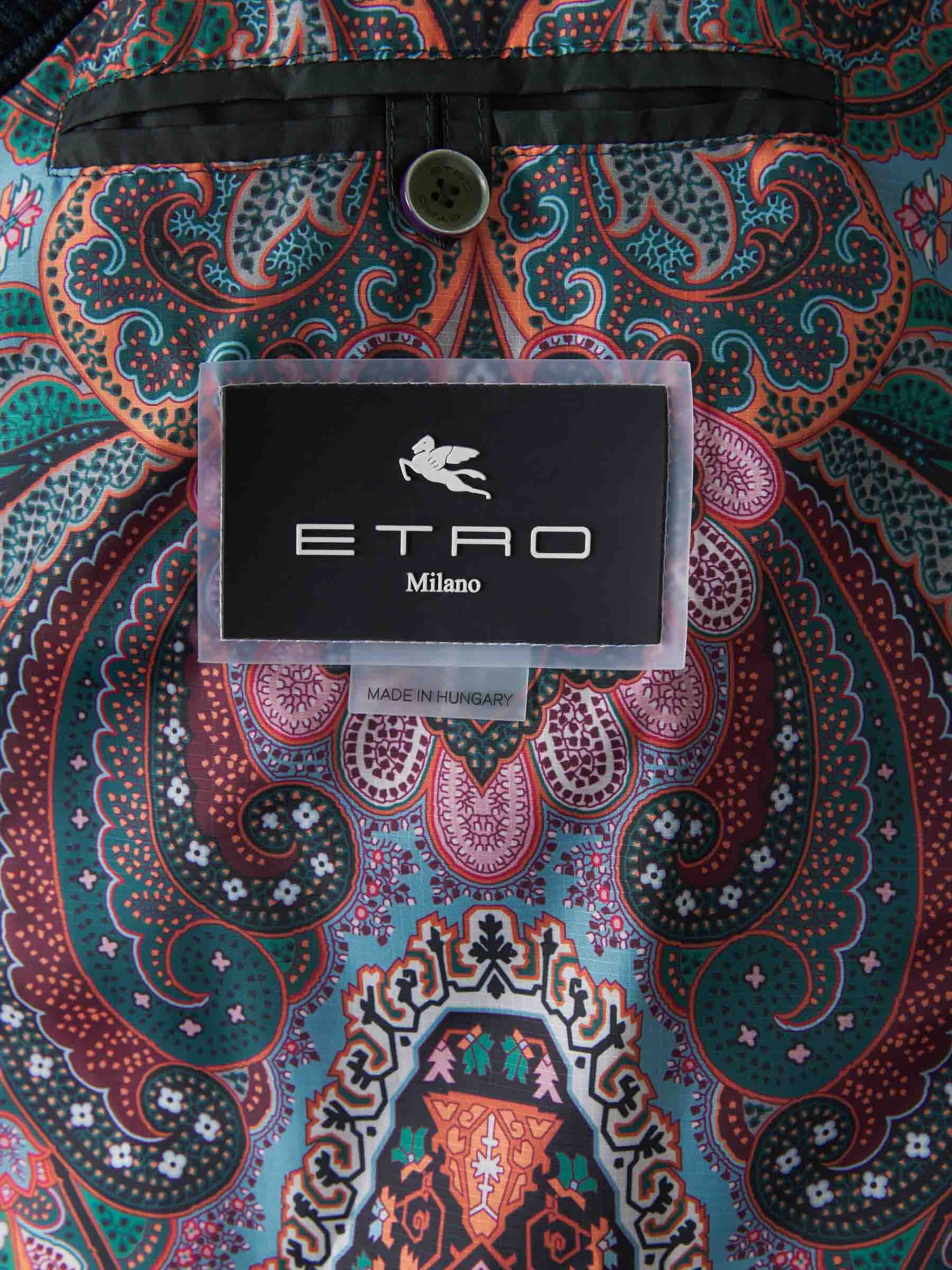 Etro Chaleco Acolchado Multibolsillos color Verde Azulado sku 544-000436 01 - Foto 6