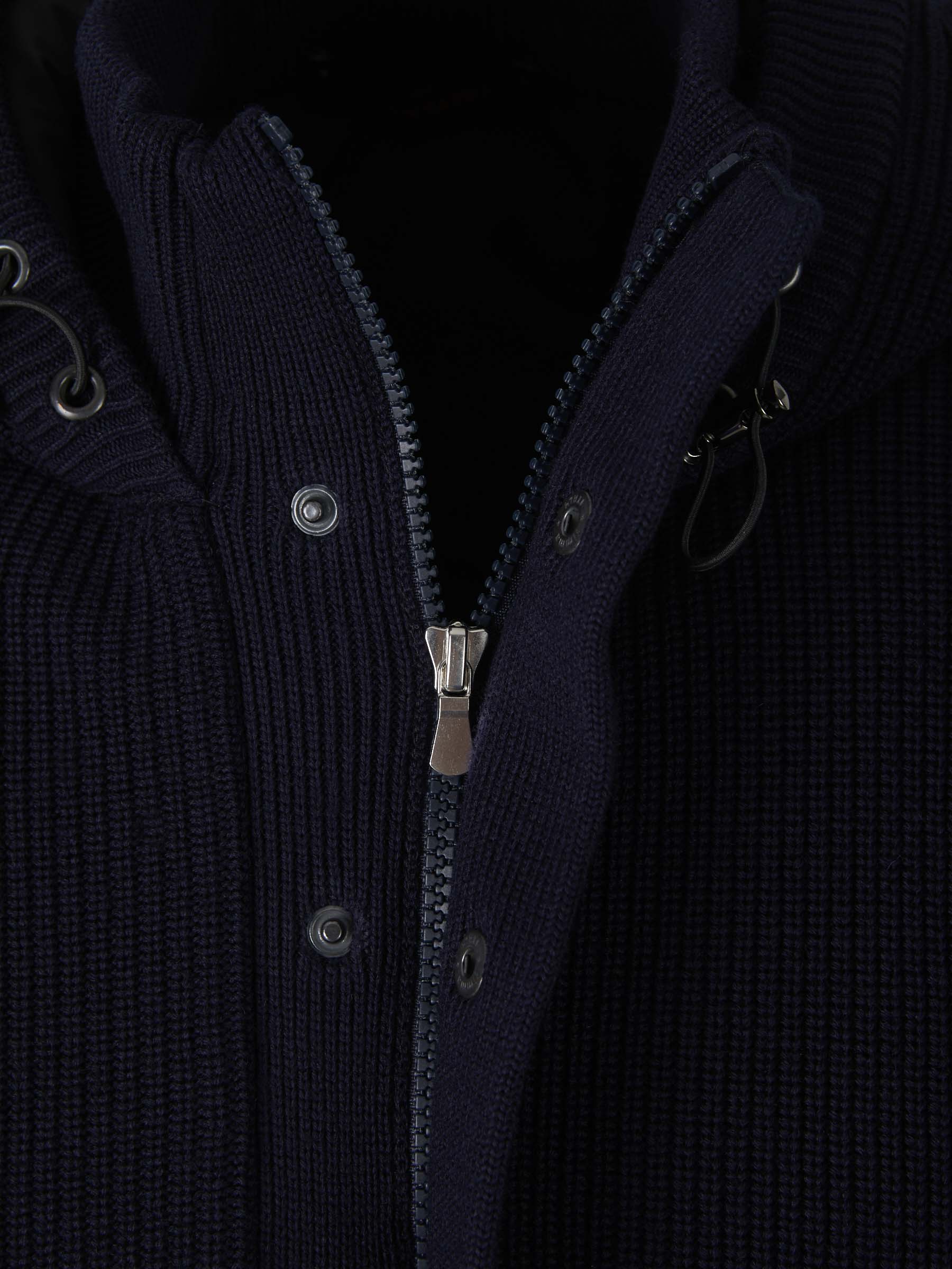 Gran Sasso Chaleco Acolchado Punto color Azul Noche sku 544-000437 01 - Foto 3