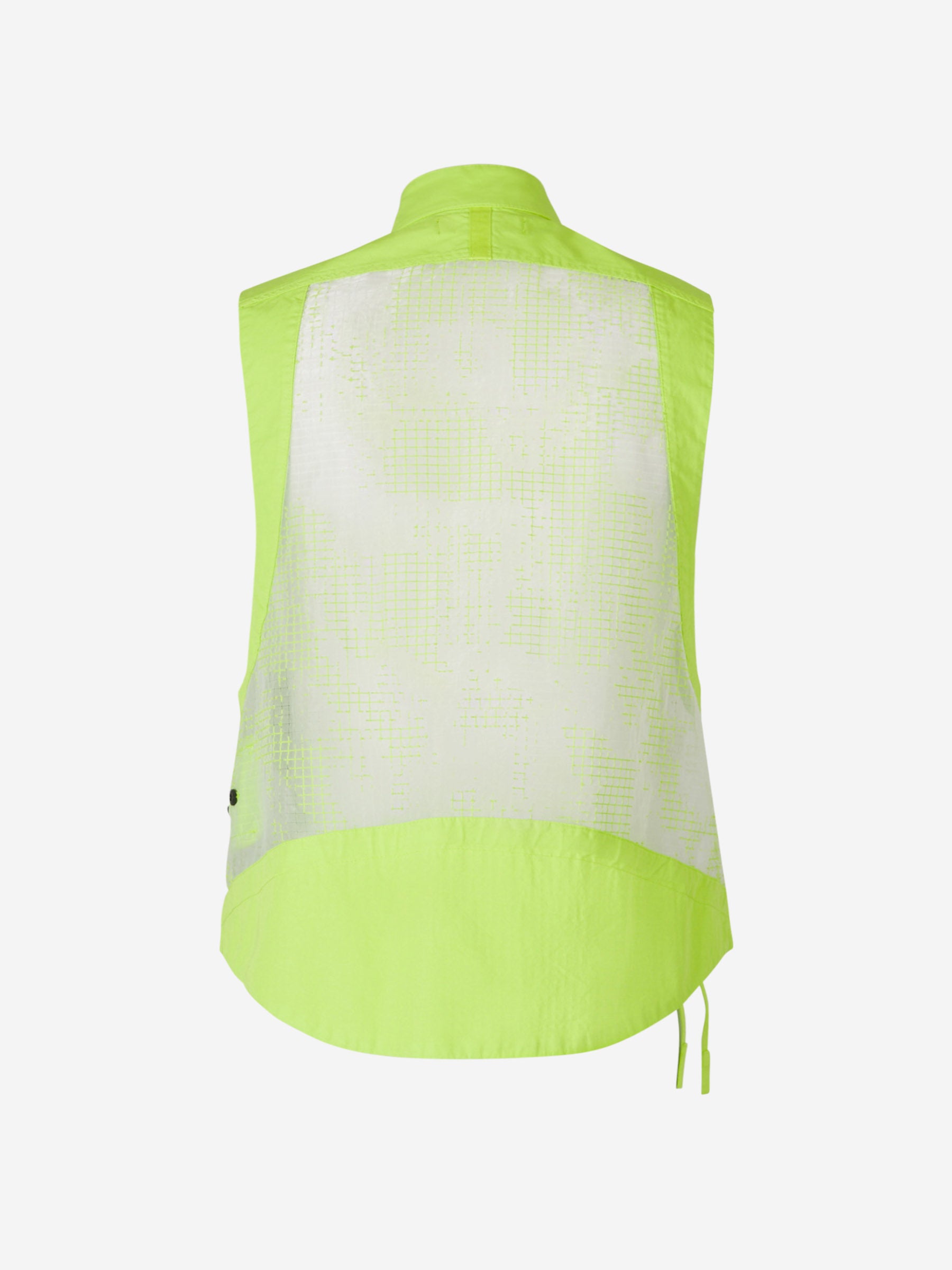 Stone Island Shadow Project Chaleco Panel Malla color Verde Lima sku 544-000476 01 - Foto 2