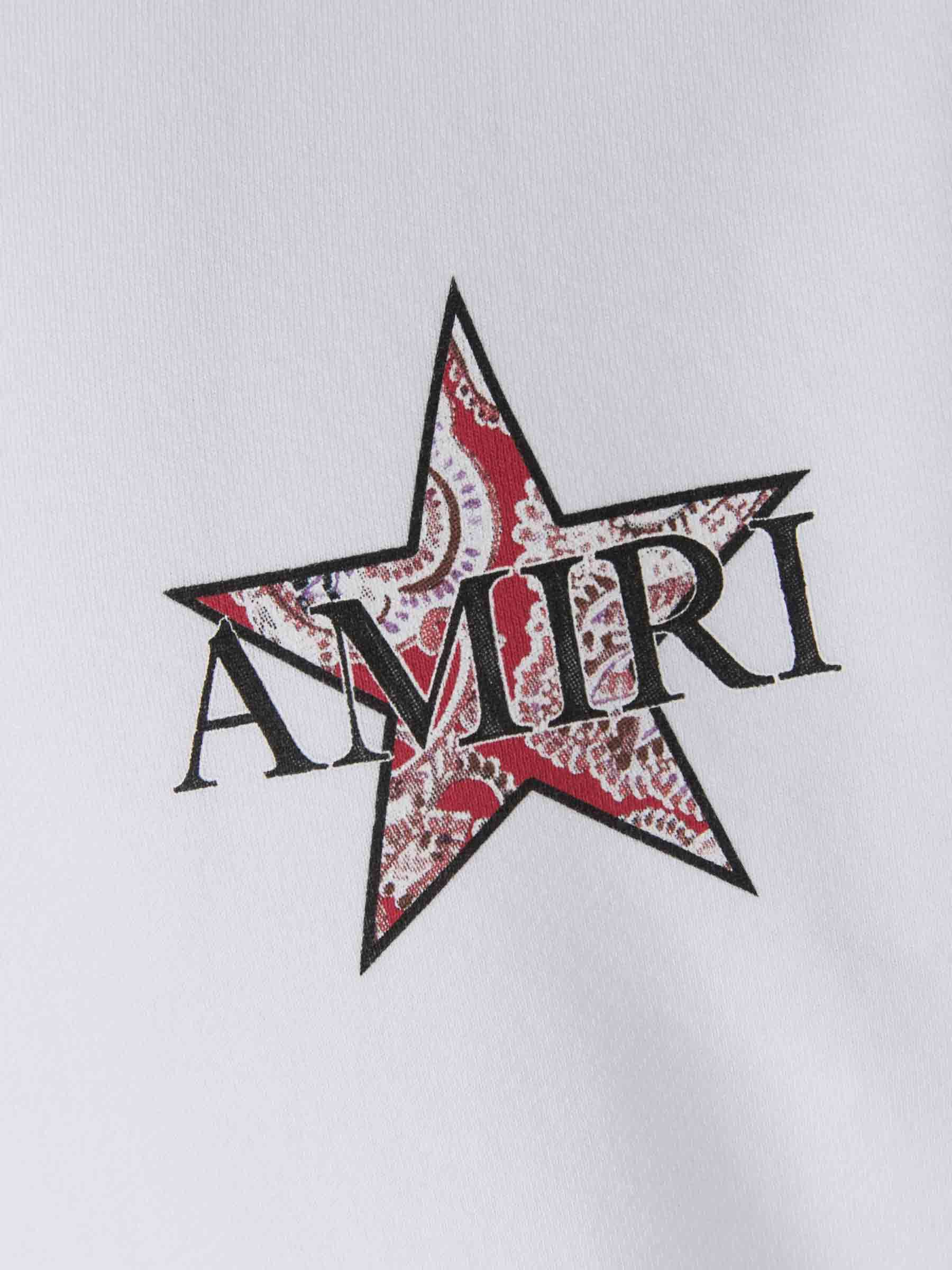 Amiri Sudadera Paisley Star color Blanco sku 545-000737 01 - Foto 4