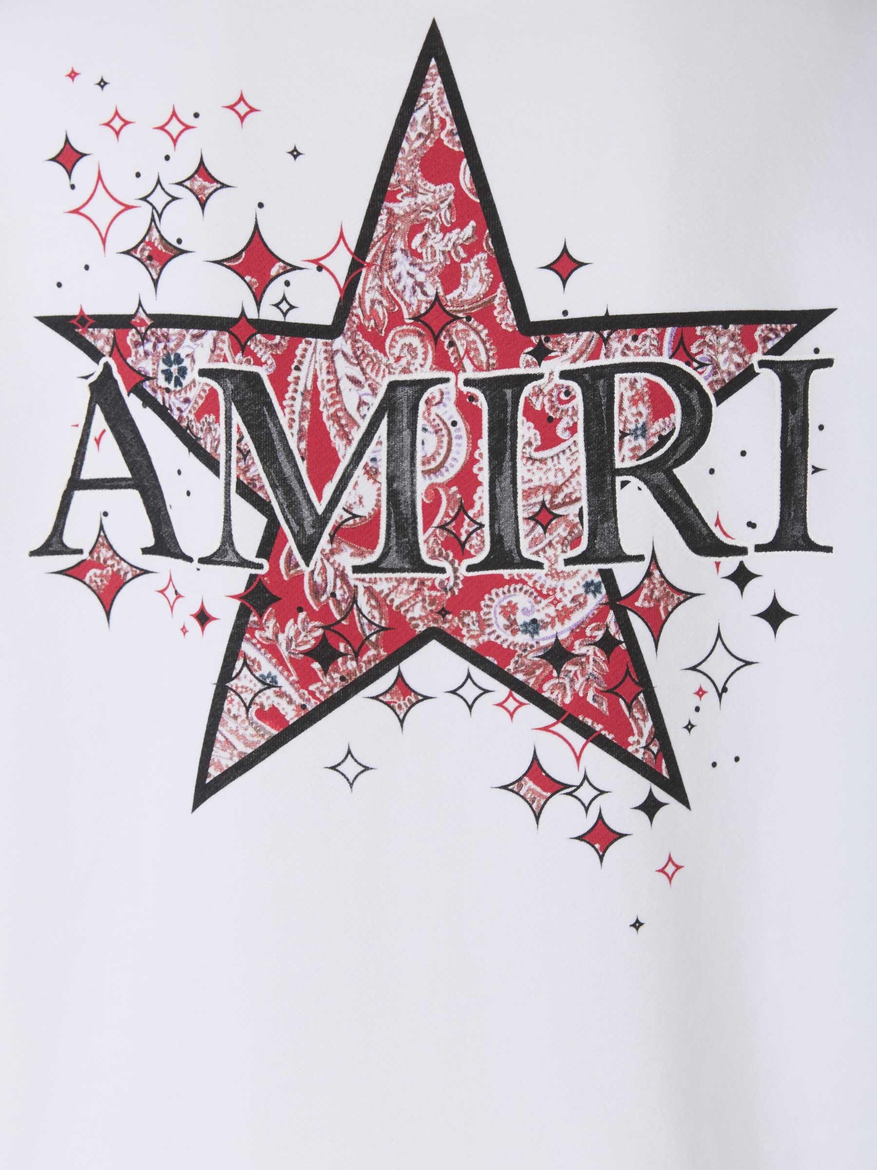Amiri Sudadera Paisley Star color Blanco sku 545-000737 01 - Foto 5