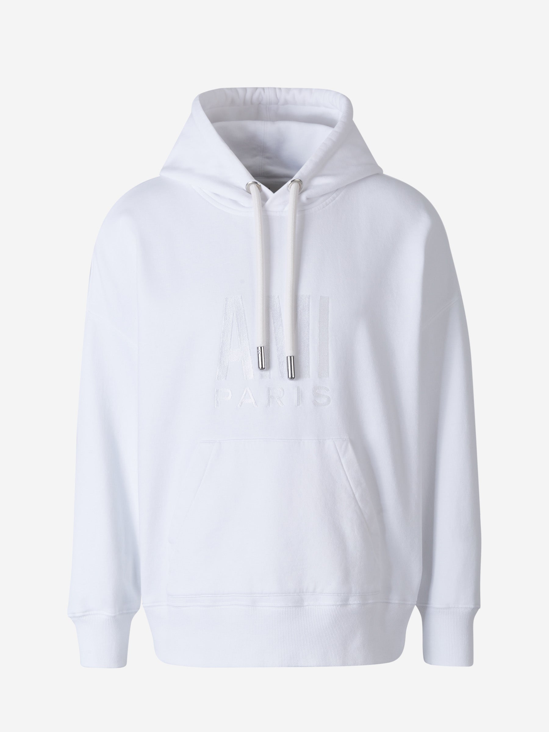 Outlet online Ami Paris Hombre Sudadera Logo Algodón color Blanco sku 545-000865 01 - Foto 1
