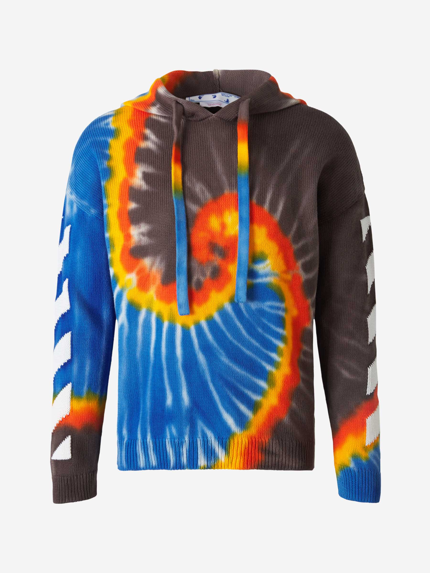 Outlet online Off-White Hombre Sudadera Capucha Diag Tie-Dye color Marrón sku 545-000909 01 - Foto 1