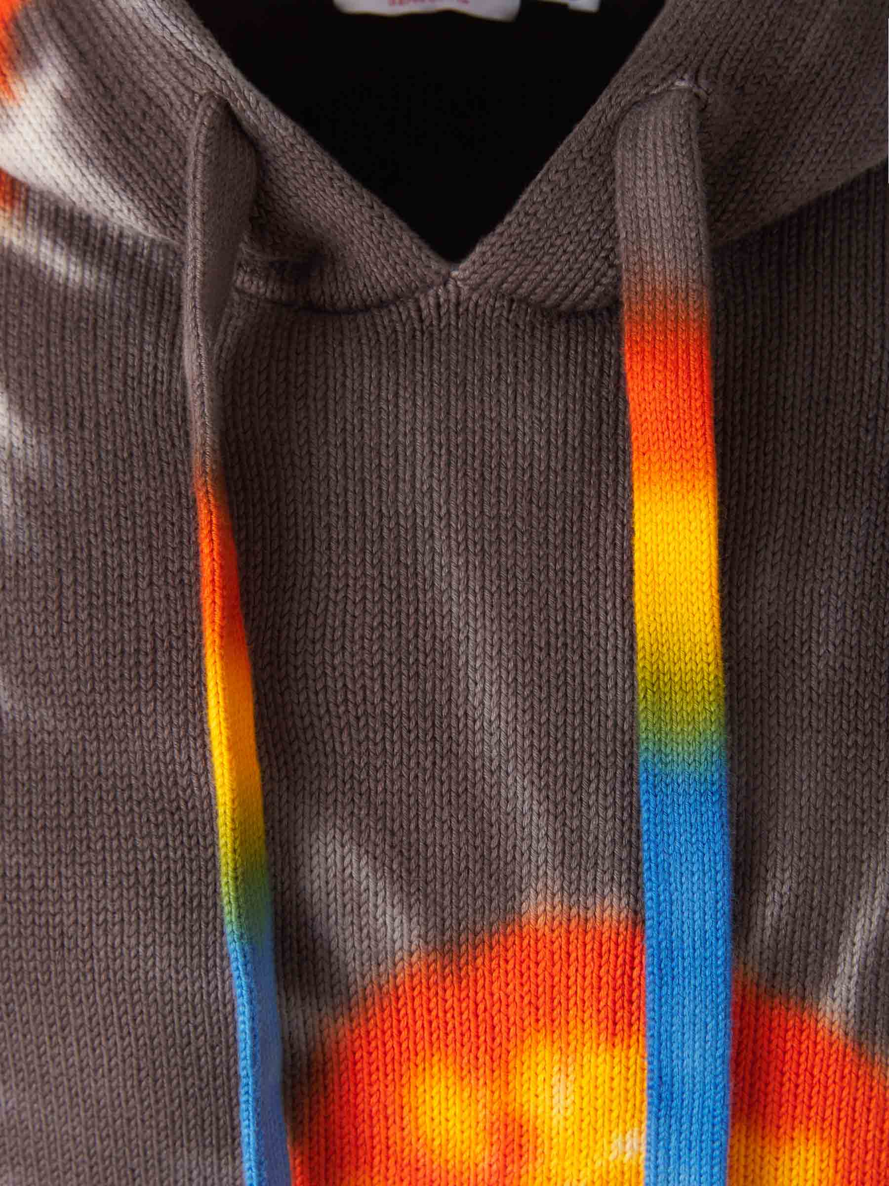 Outlet online Off-White Hombre Sudadera Capucha Diag Tie-Dye color Marrón sku 545-000909 01 - Foto 3