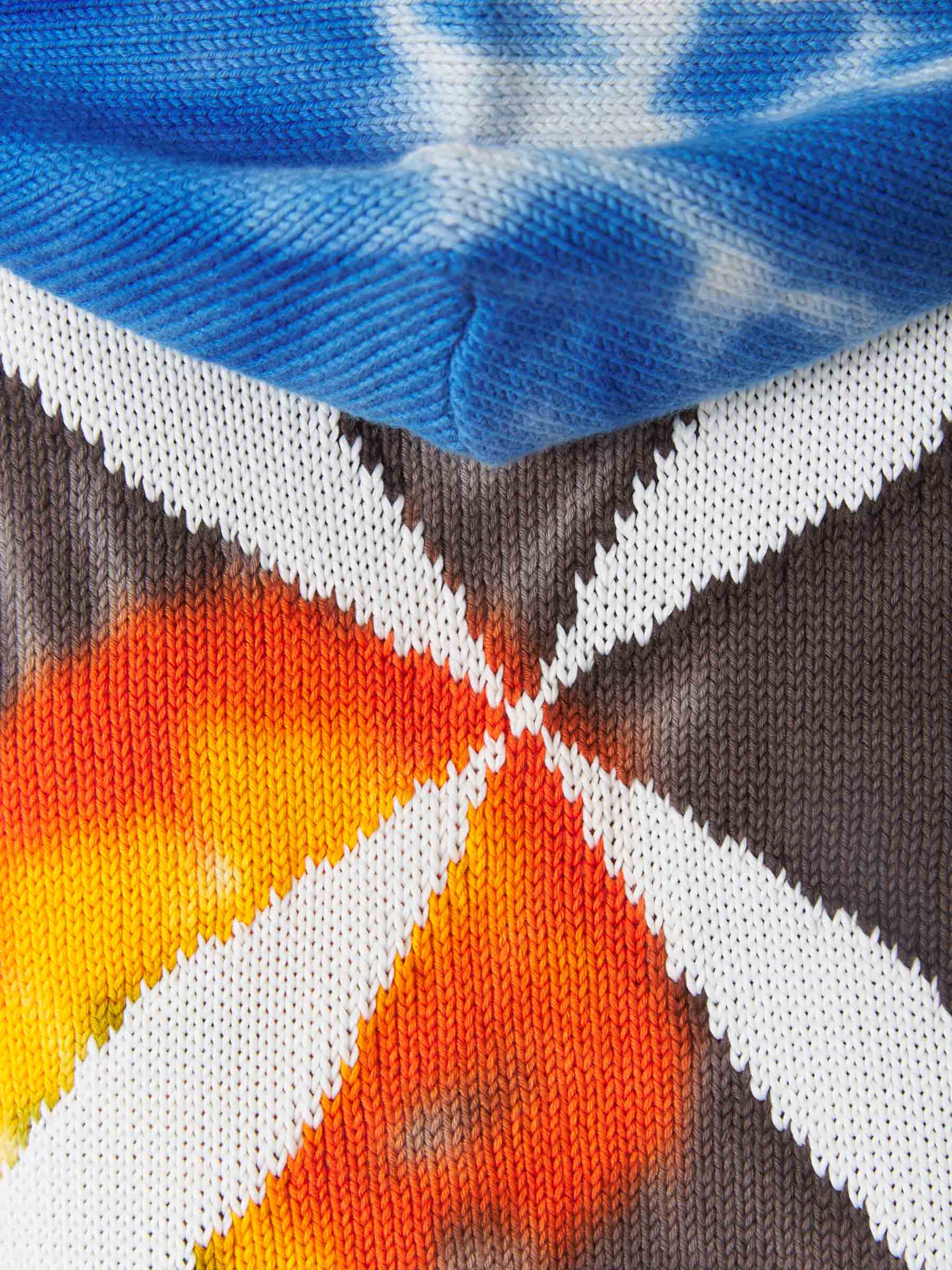 Outlet online Off-White Hombre Sudadera Capucha Diag Tie-Dye color Marrón sku 545-000909 01 - Foto 5