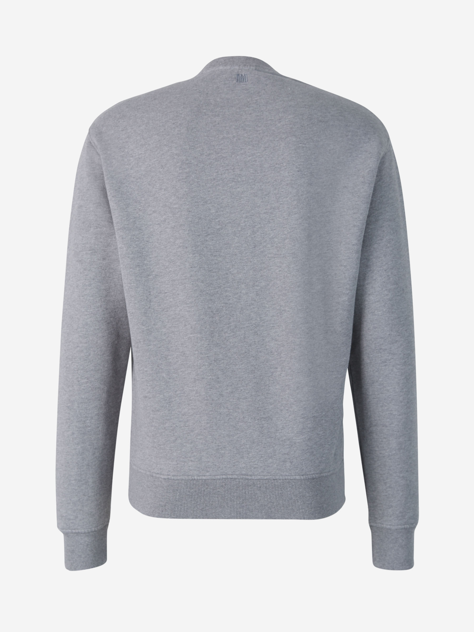 Outlet online Ami Paris Hombre Sudadera Logo Algodón color Gris Claro sku 545-000955 02 - Foto 2