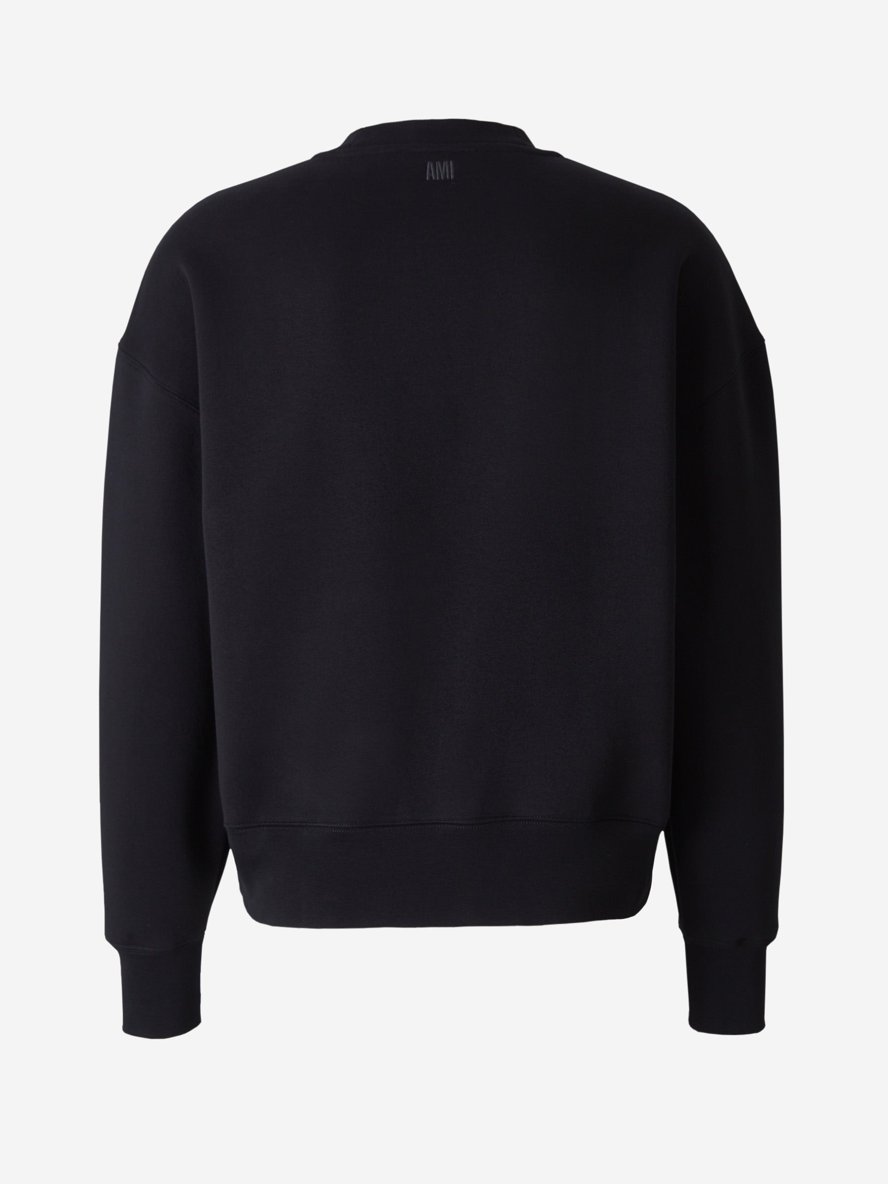 Outlet online Ami Paris Hombre Sudadera Cuello Redondo color Negro sku 545-000961 01 - Foto 2
