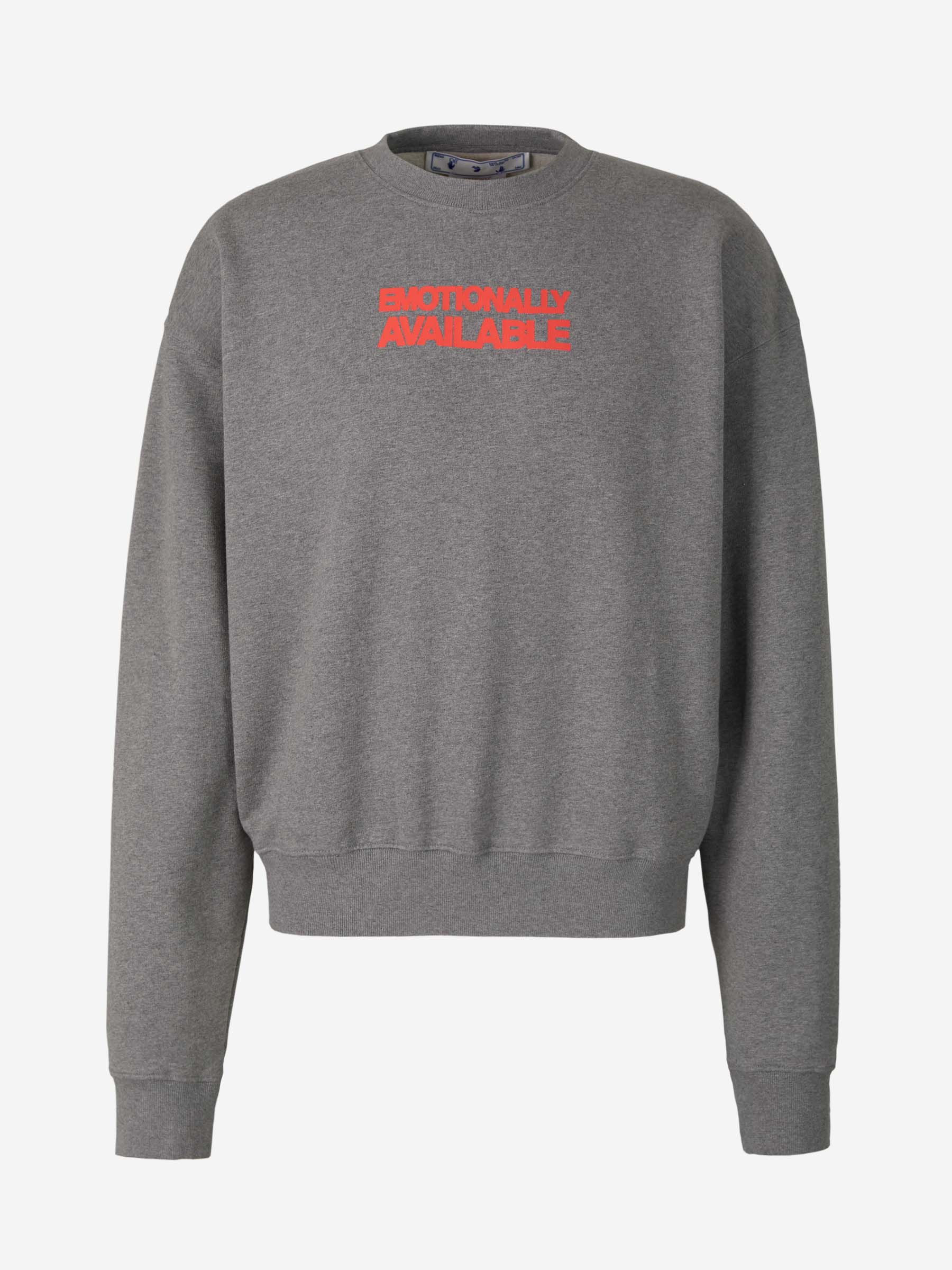 Outlet online Off-White Hombre Sudadera Emotionaly Available color Gris Claro sku 545-001052 01 - Foto 1