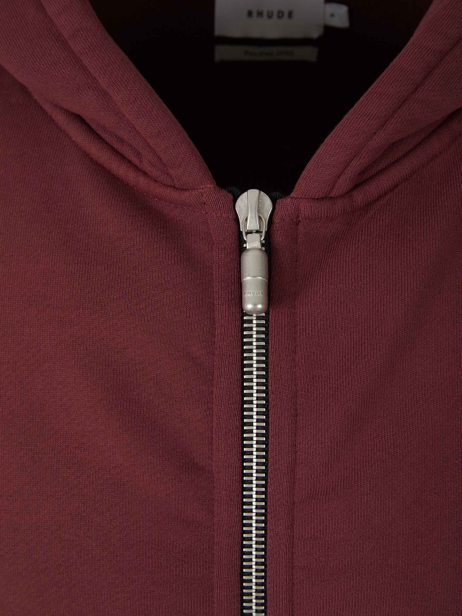 Rhude Sudadera Logo Algodón color Burdeos sku 545-001070 01 - Foto 3