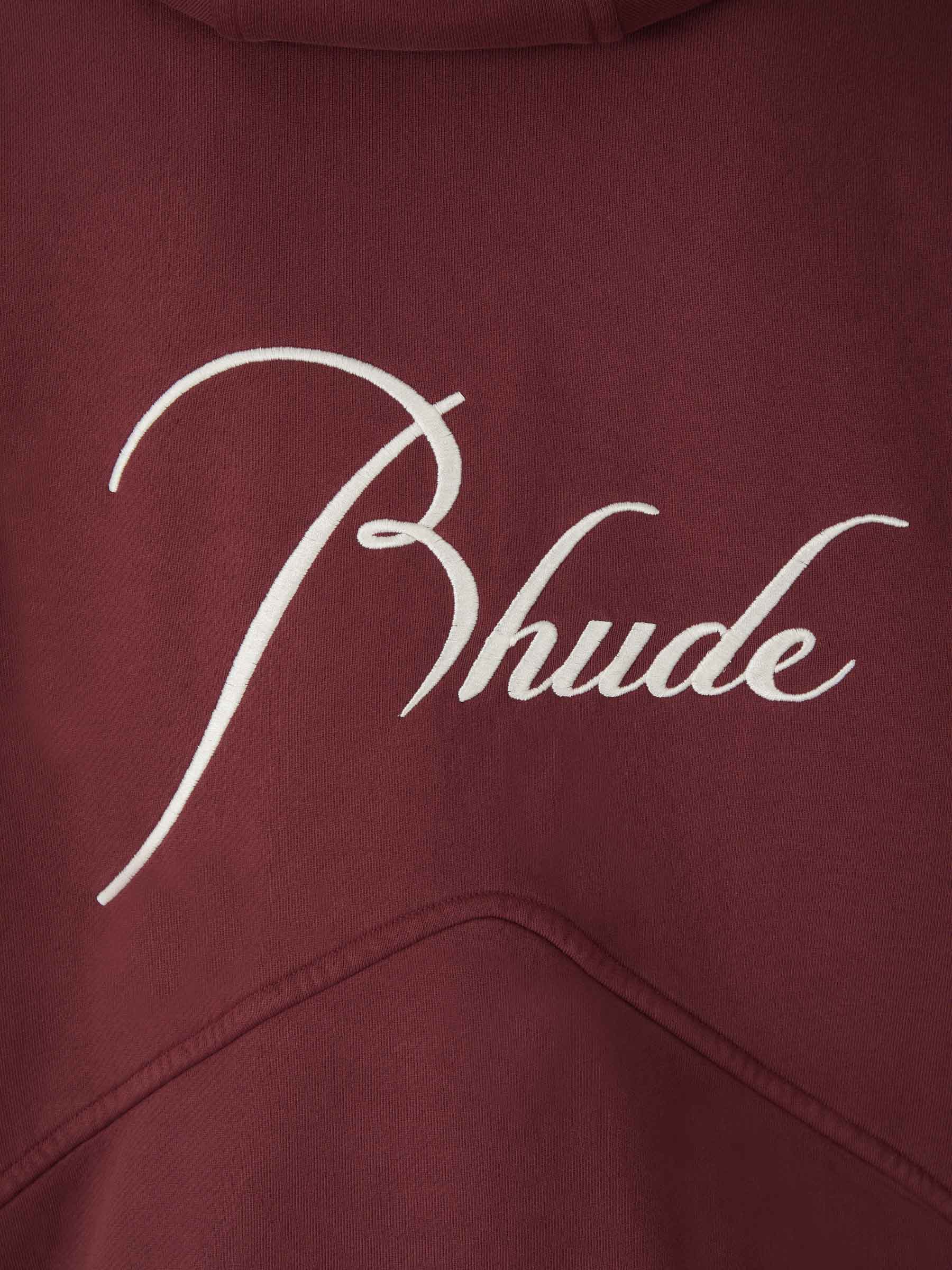 Rhude Sudadera Logo Algodón color Burdeos sku 545-001070 01 - Foto 6