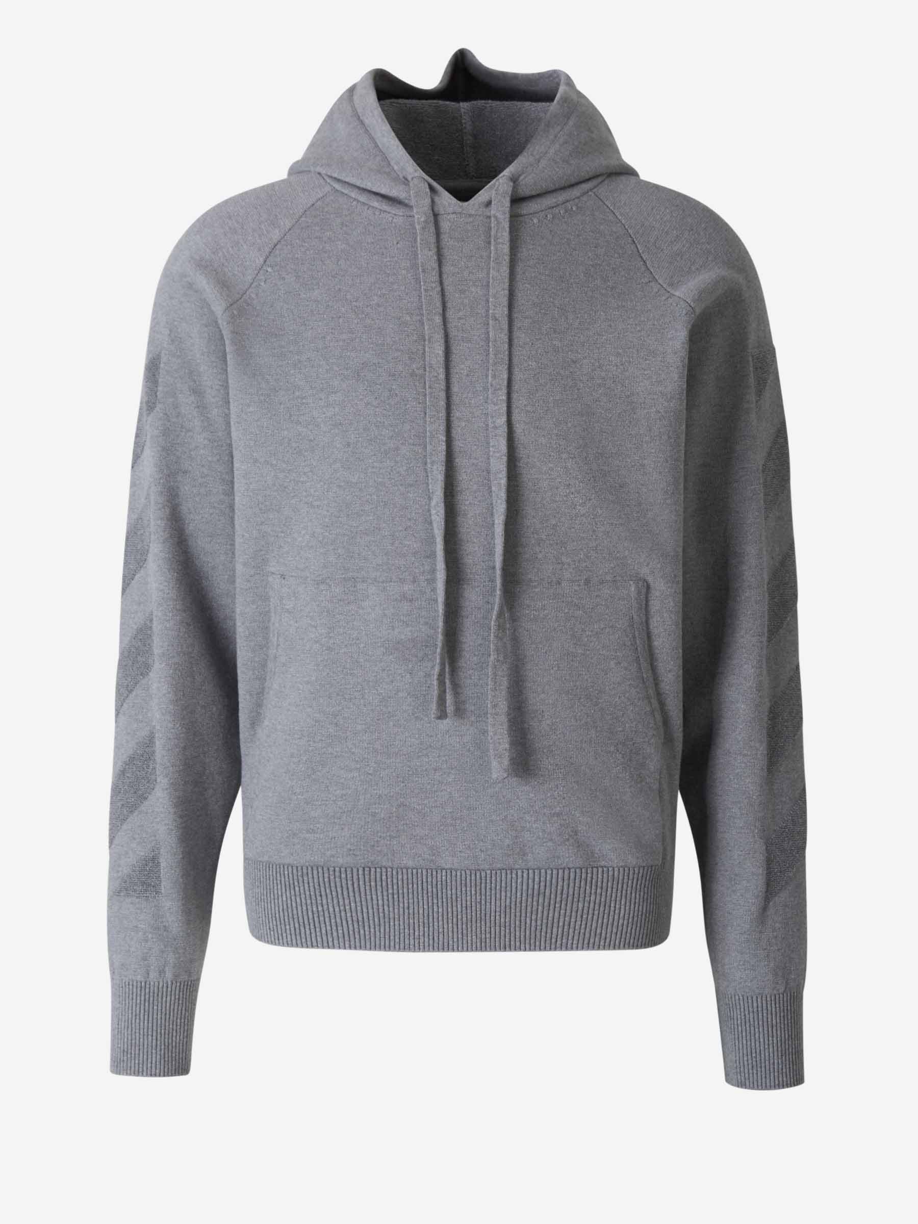 Outlet online Off-White Hombre Sudadera Arrow Diagonales color Gris Claro sku 545-001086 01 - Foto 1