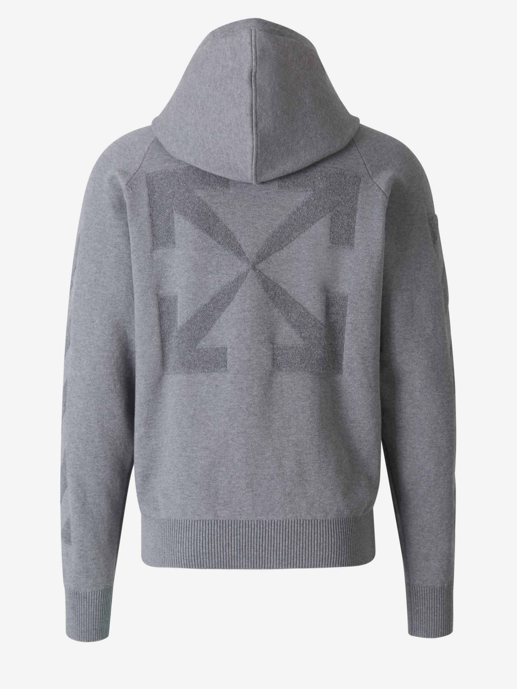 Outlet online Off-White Hombre Sudadera Arrow Diagonales color Gris Claro sku 545-001086 01 - Foto 2