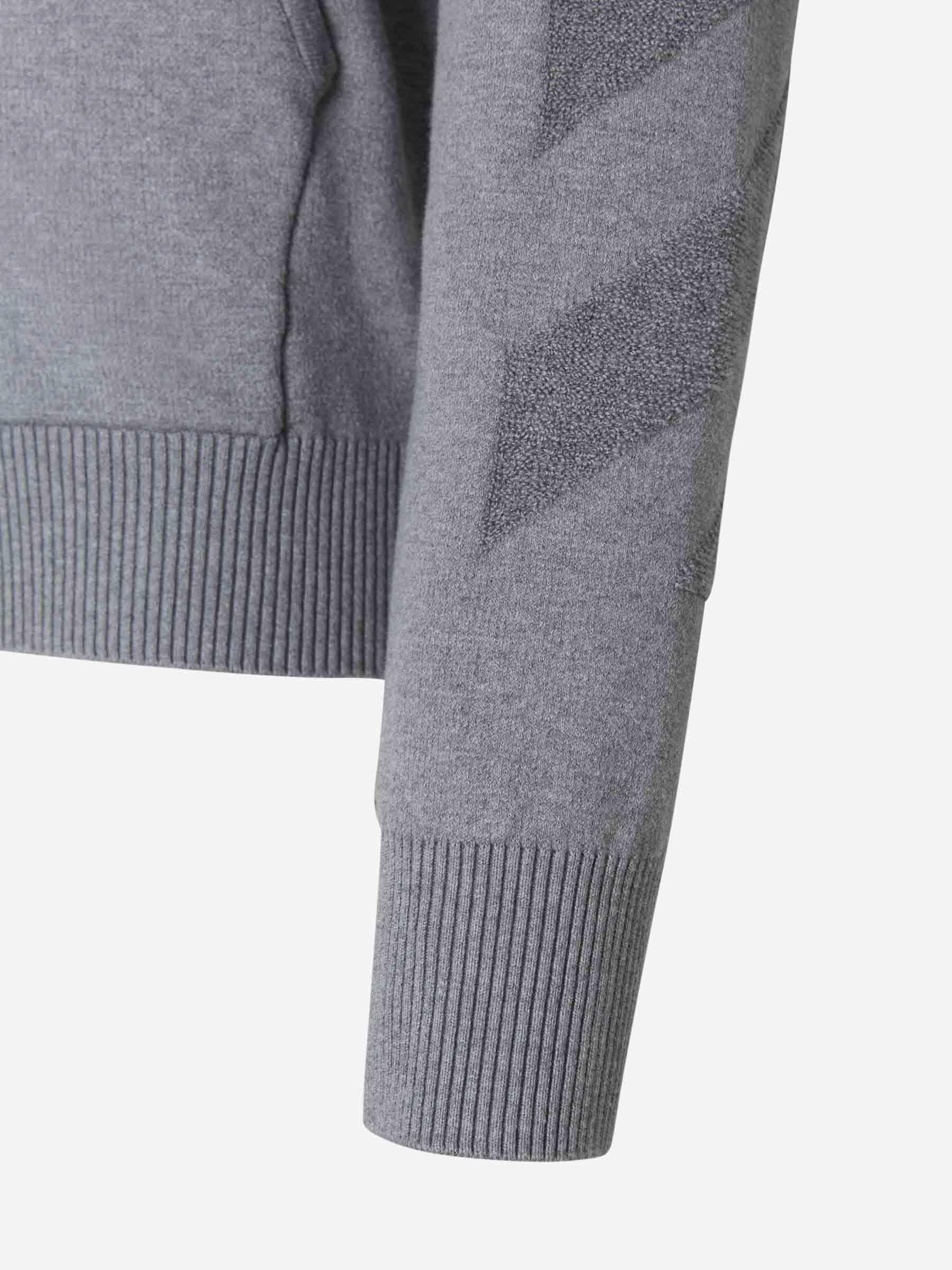Outlet online Off-White Hombre Sudadera Arrow Diagonales color Gris Claro sku 545-001086 01 - Foto 4