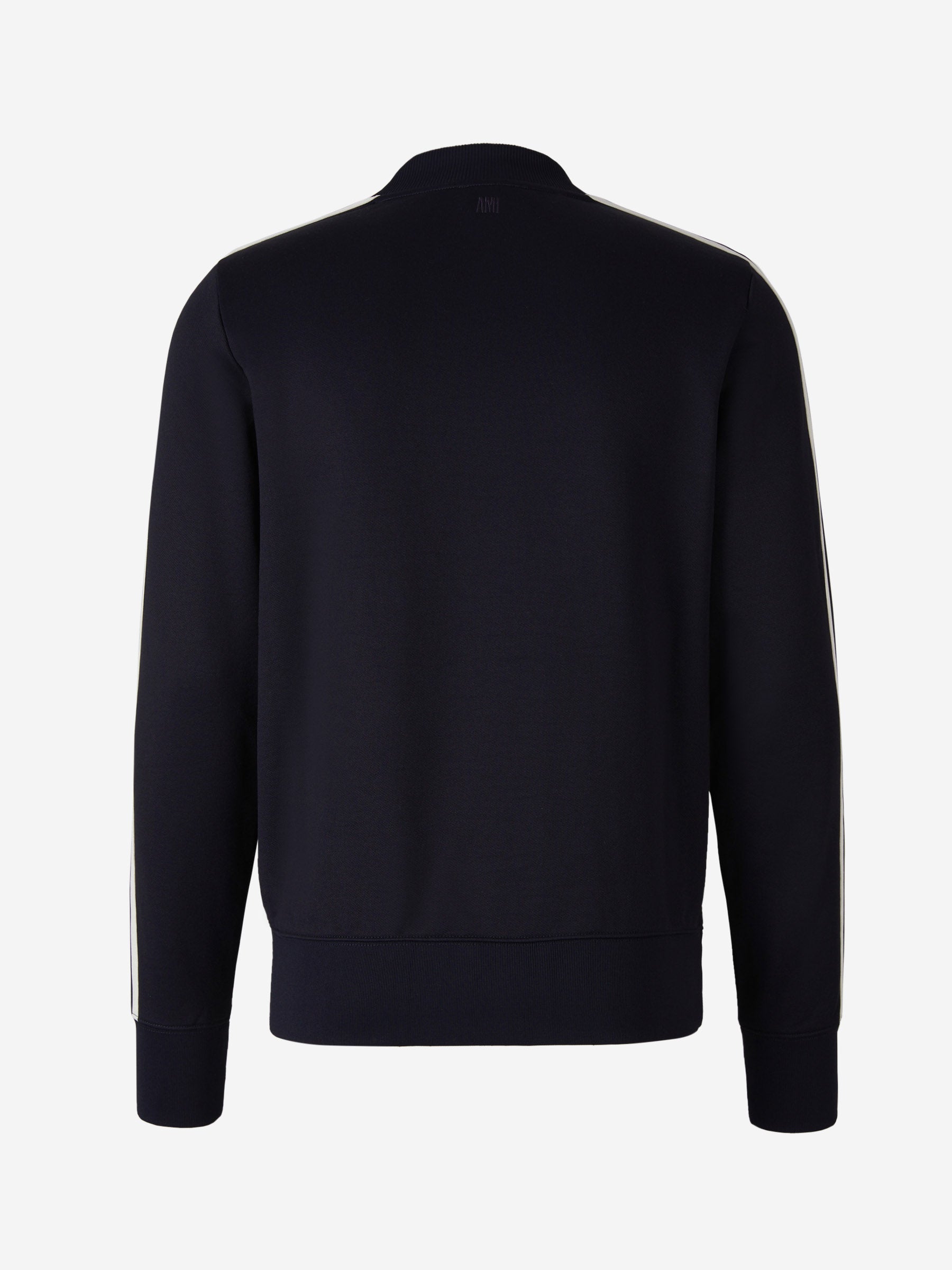 Outlet online Ami Paris Hombre Sudadera Franjas Logo color Azul Noche sku 545-001168 01 - Foto 2