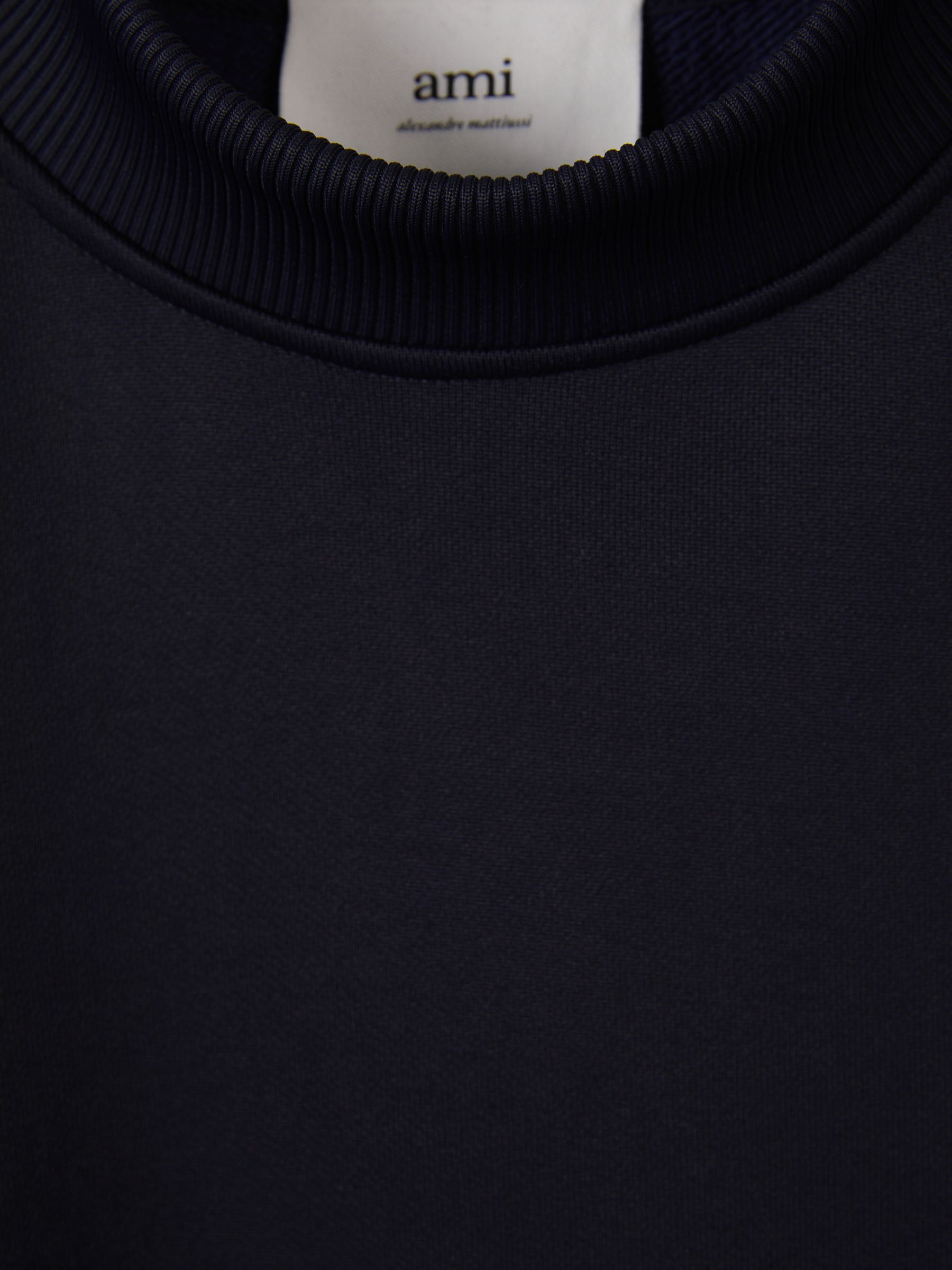 Outlet online Ami Paris Hombre Sudadera Franjas Logo color Azul Noche sku 545-001168 01 - Foto 3