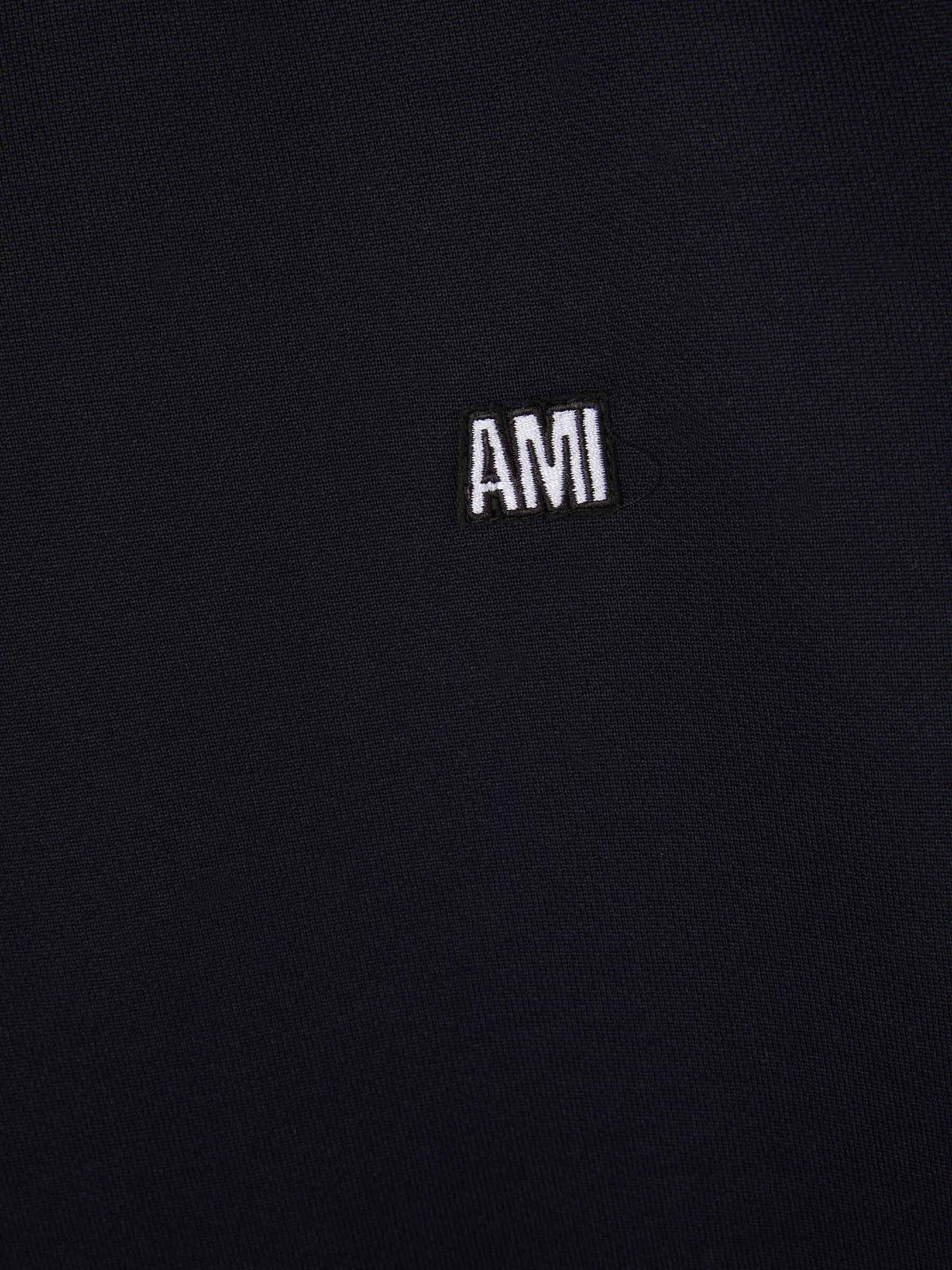 Outlet online Ami Paris Hombre Sudadera Franjas Logo color Azul Noche sku 545-001168 01 - Foto 4