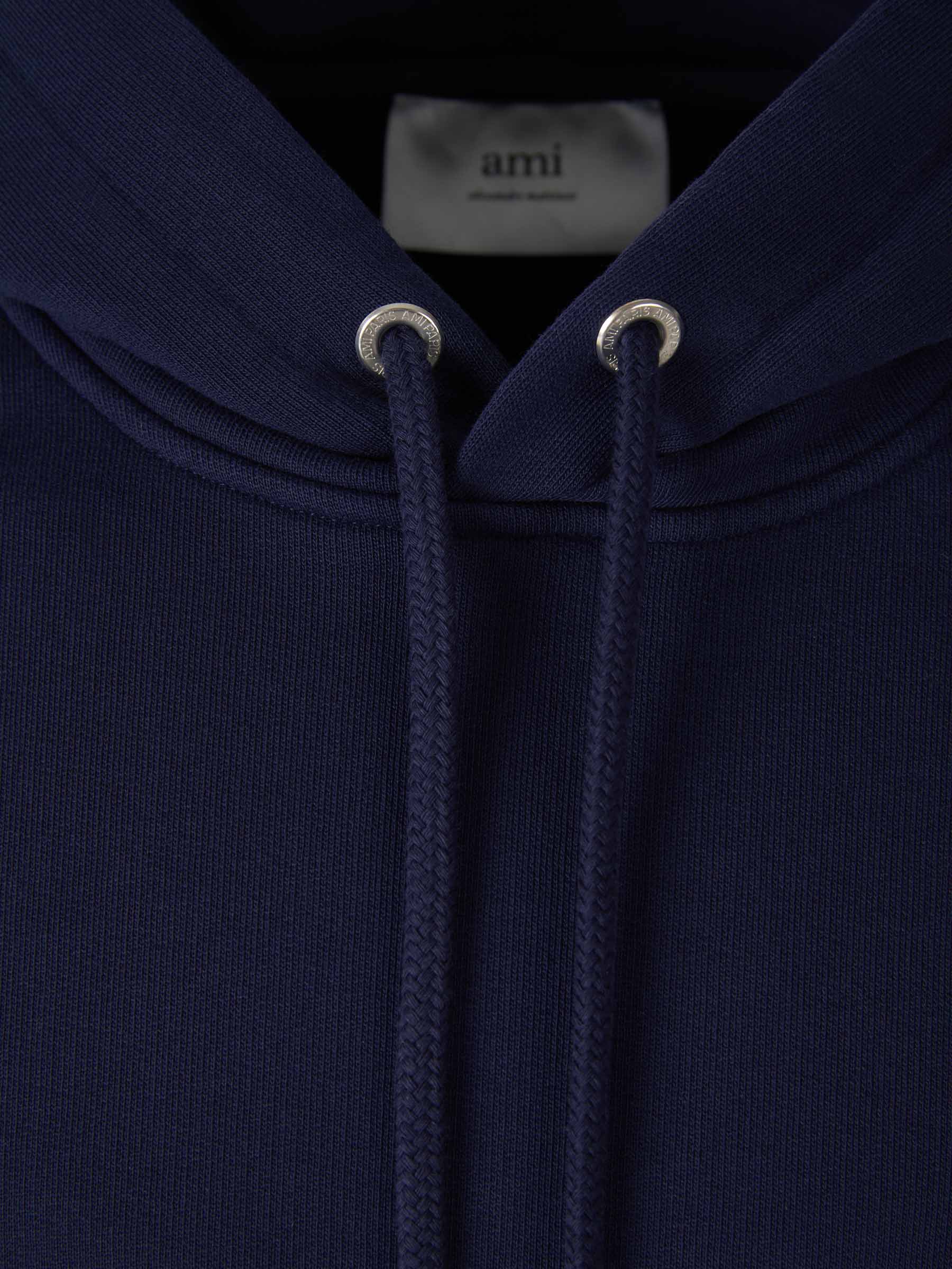 Ami Paris Sudadera Logo Polar color Azul Marino sku 545-001173 01 - Foto 3