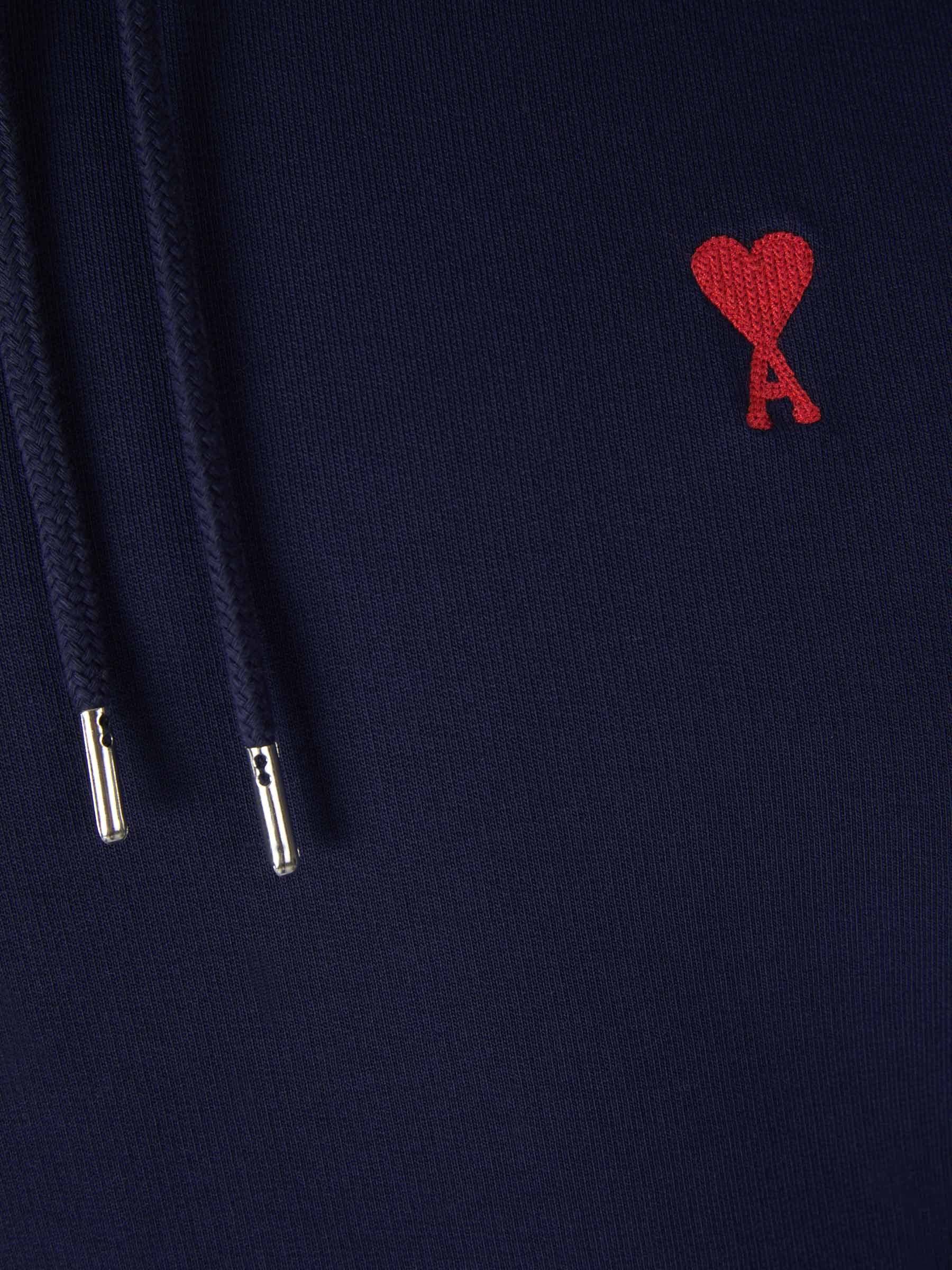 Ami Paris Sudadera Logo Polar color Azul Marino sku 545-001173 01 - Foto 4