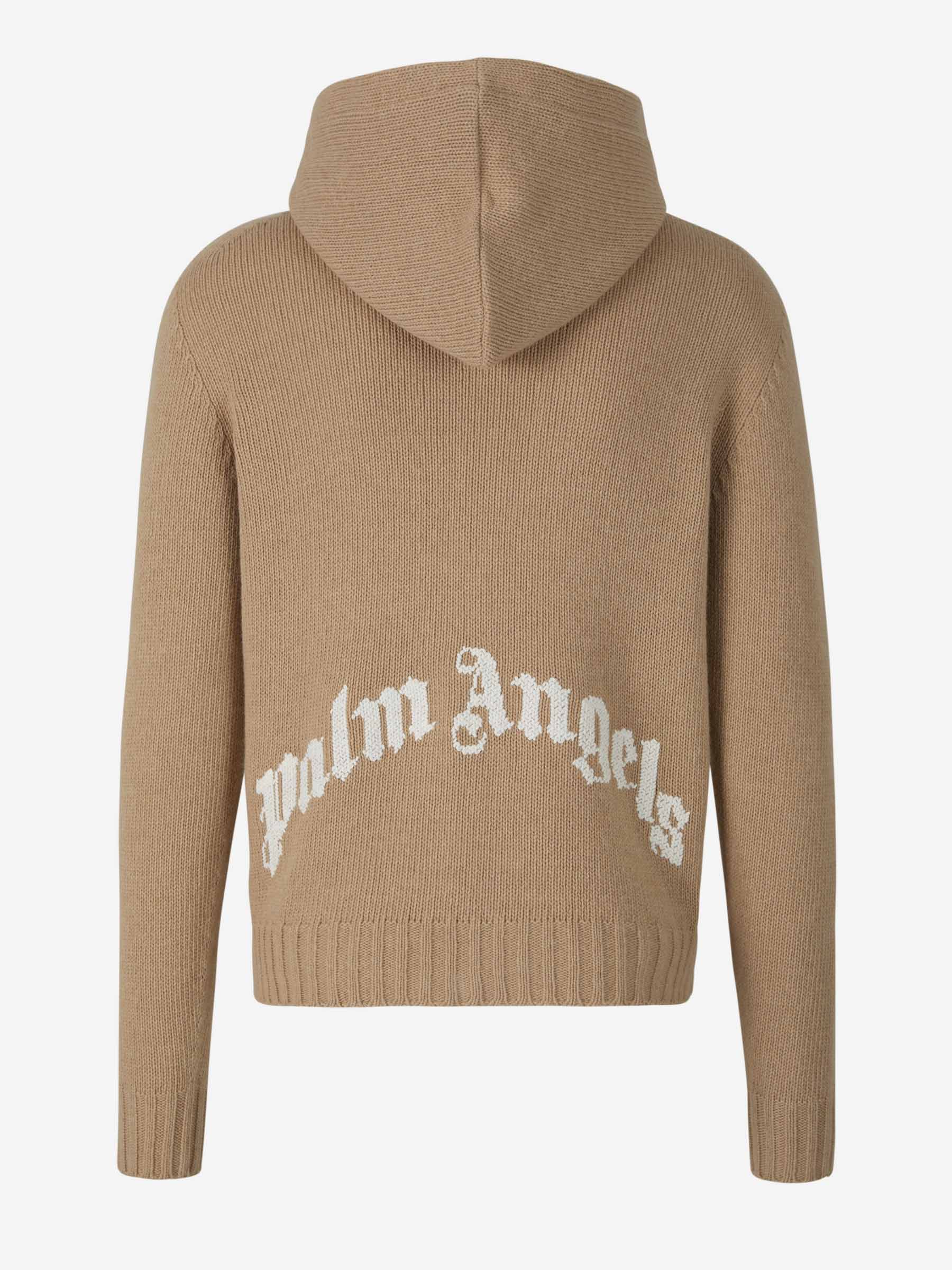 Palm Angels Sudadera Punto Lana color Beis sku 545-001176 01 - Foto 2