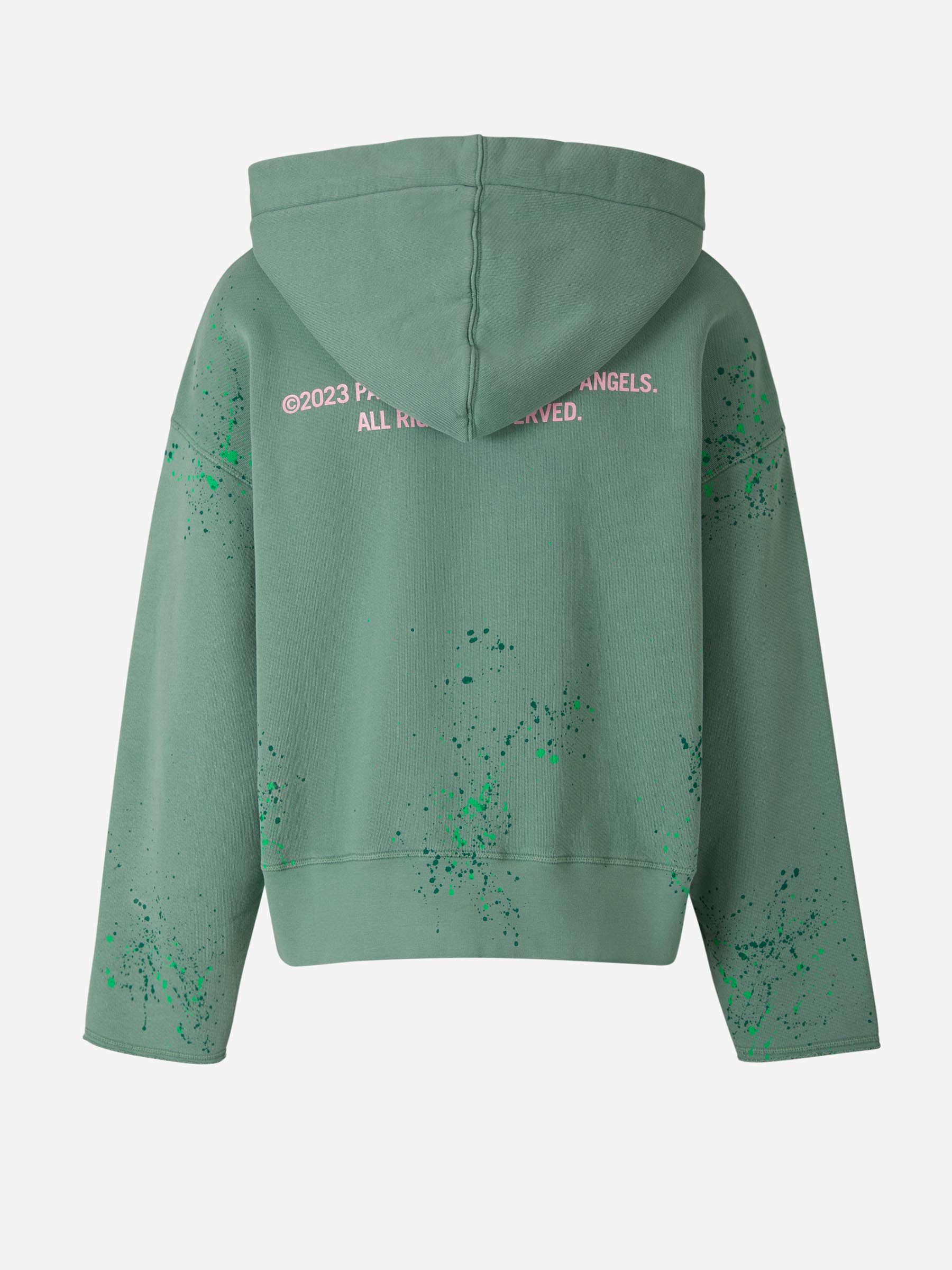 Outlet online Palm Angels Hombre Sudadera Algodón Logo color Verde Azulado sku 545-001181 01 - Foto 2