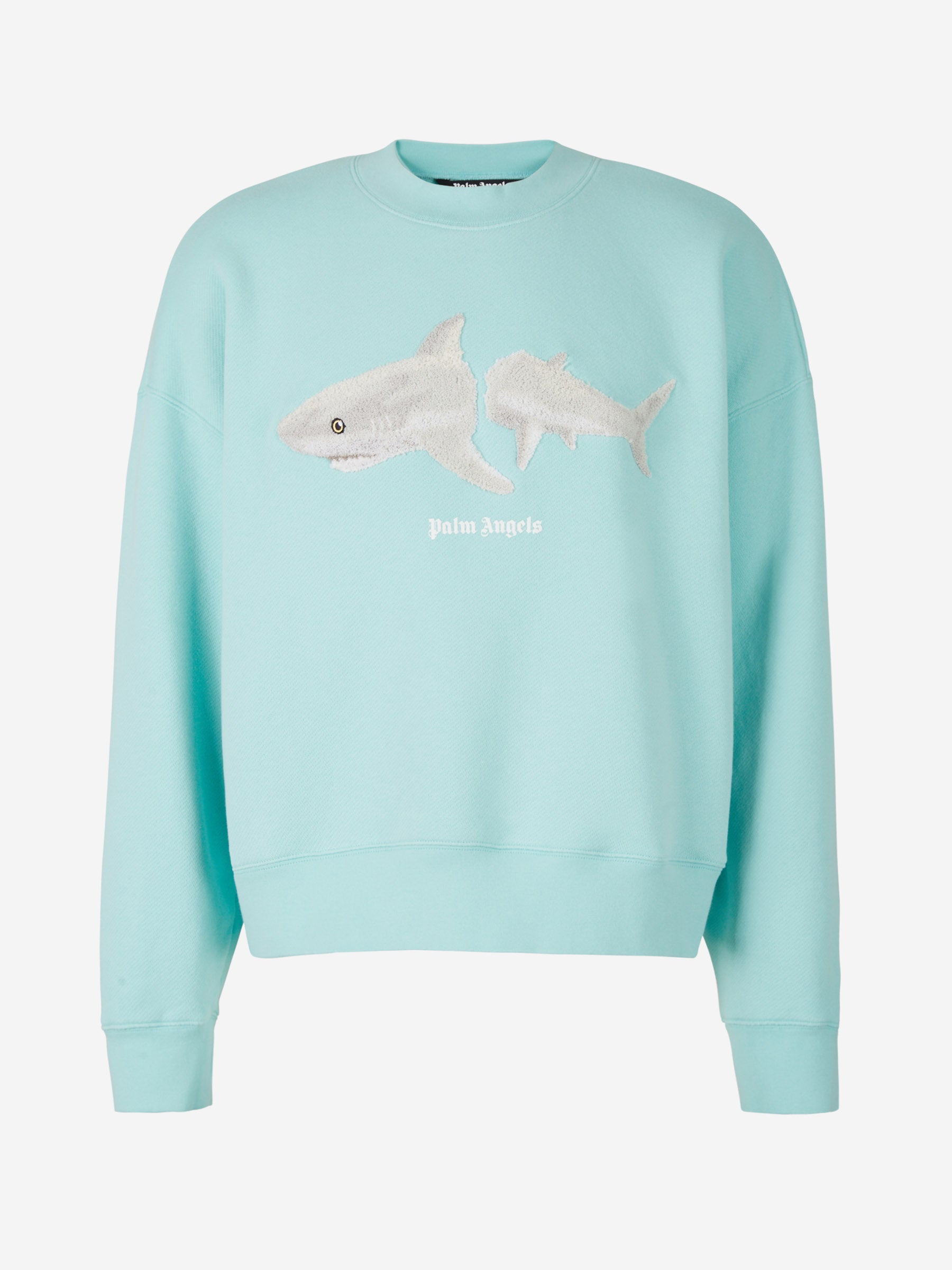 Outlet online Palm Angels Hombre Sudadera Shark Logo color Azul Cielo sku 545-001186 01 - Foto 1