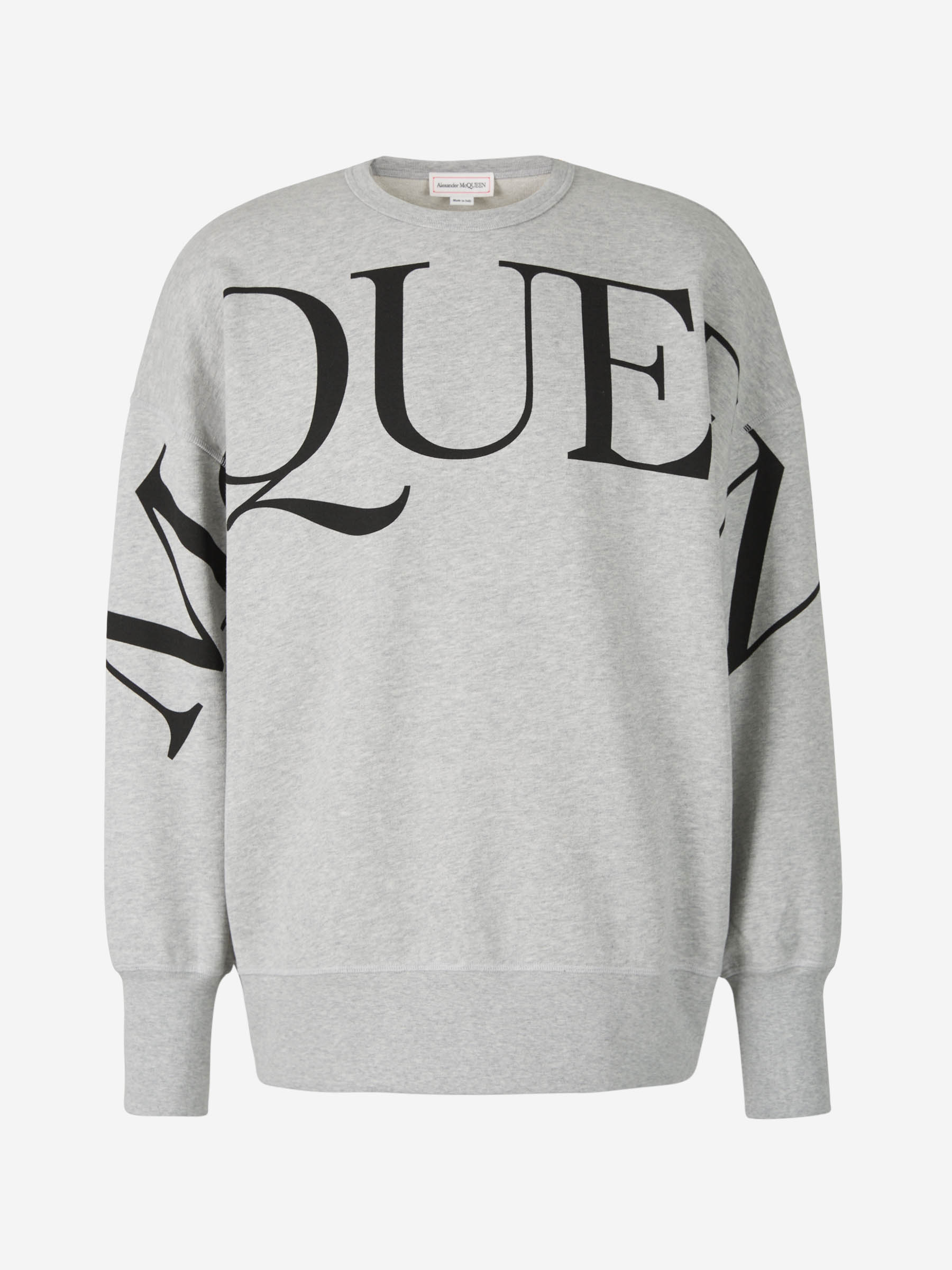 Outlet online Alexander McQueen Hombre Sudadera Logo Algodón color Gris Claro sku 545-001206 01 - Foto 1