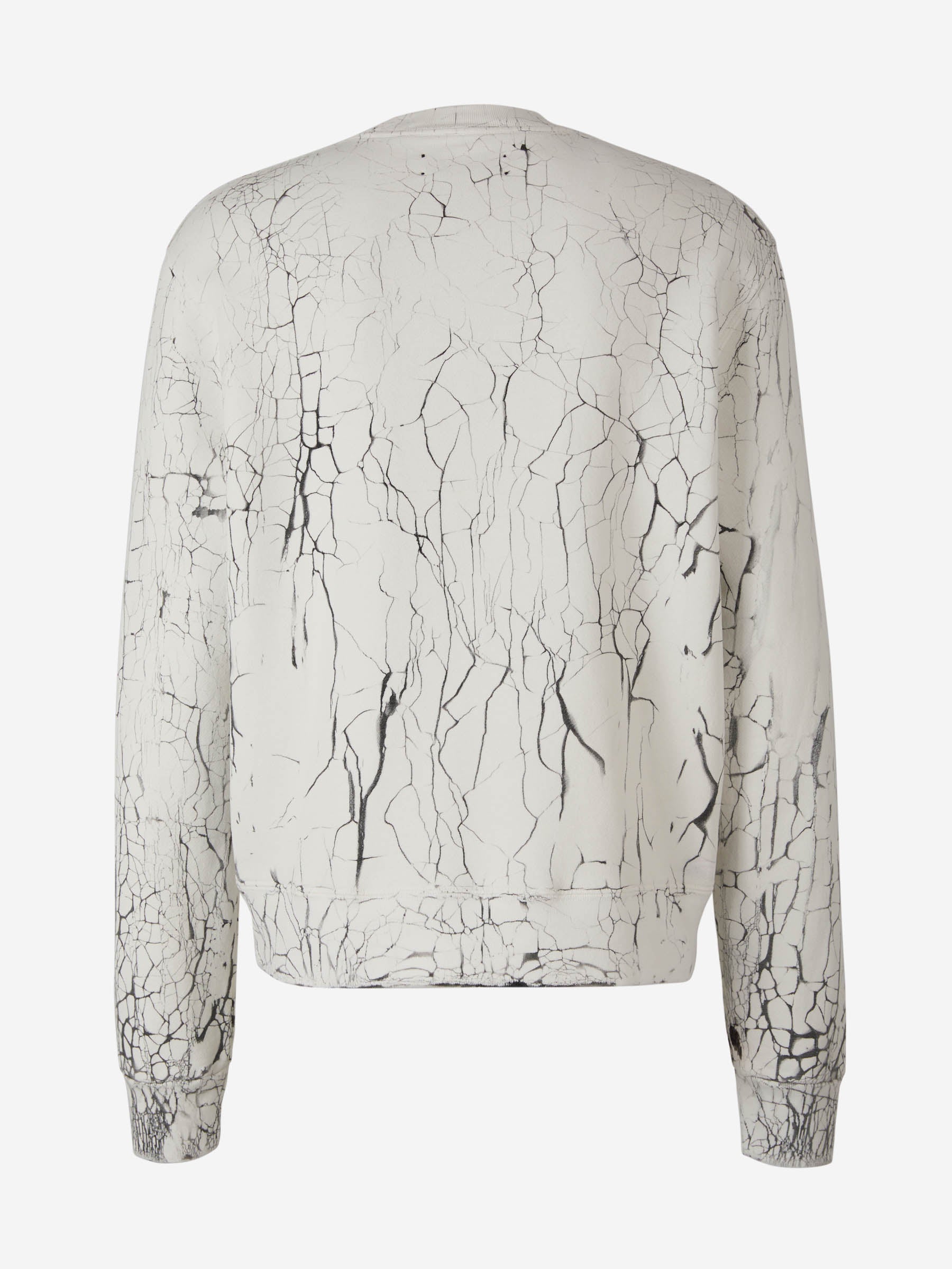 Outlet online Amiri Hombre Sudadera Cracked Logo color Blanco sku 545-001214 01 - Foto 2