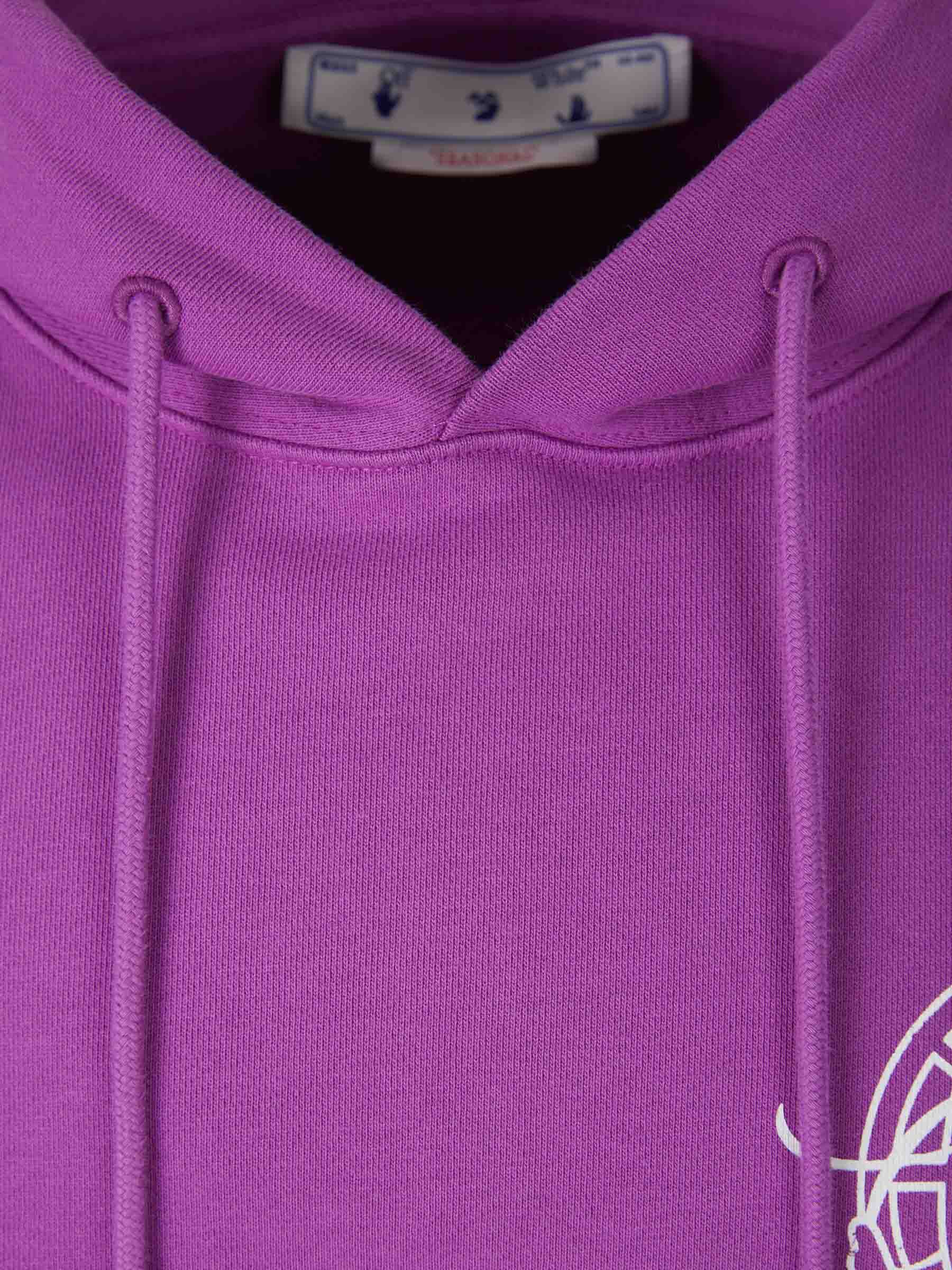 Outlet online Off-White Hombre Sudadera Hands Arrow color Púrpura Oscuro sku 545-001257 01 - Foto 3