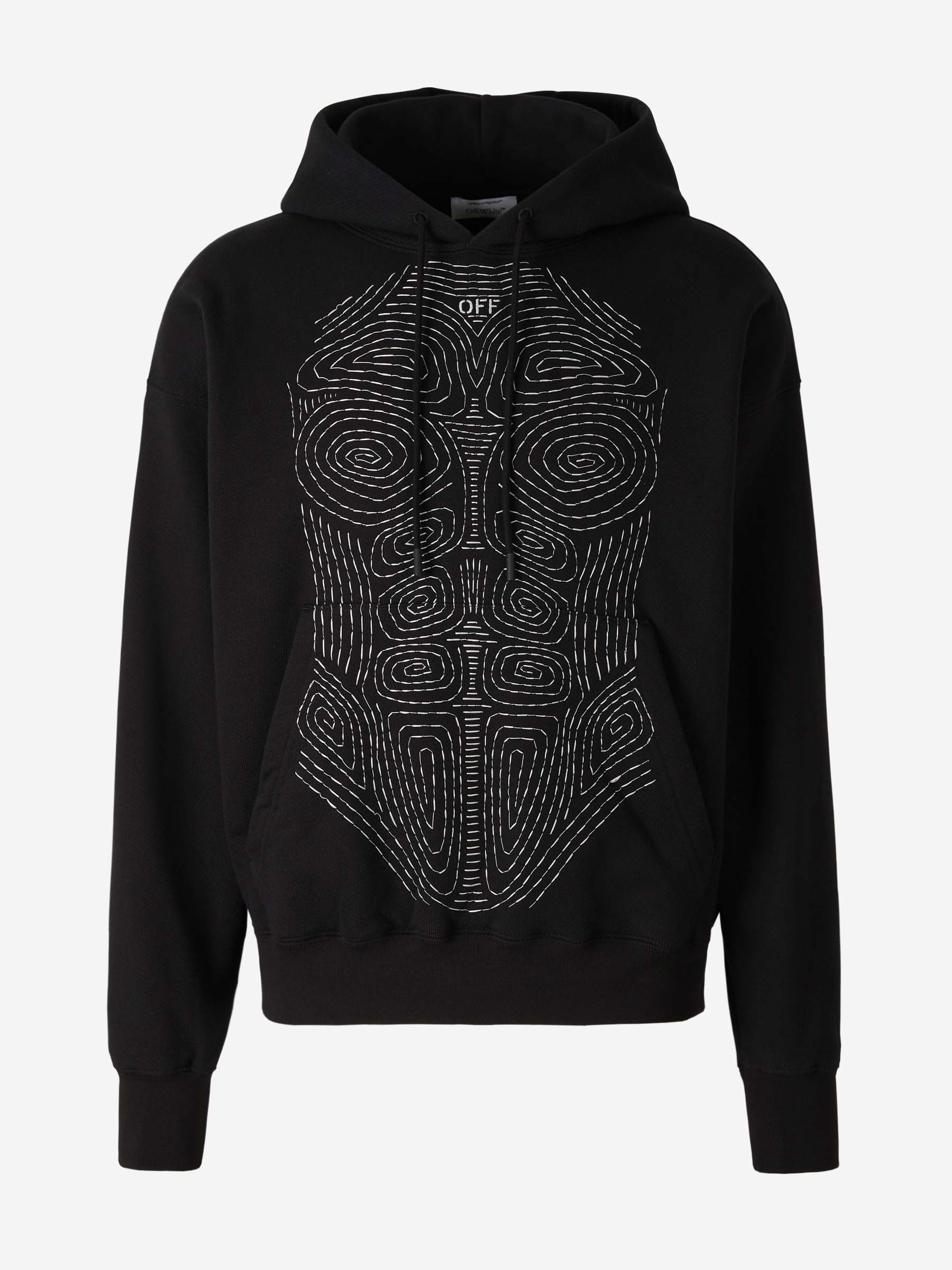 Outlet online Off-White Hombre Sudadera Capucha Skate color Negro sku 545-001280 02 - Foto 1