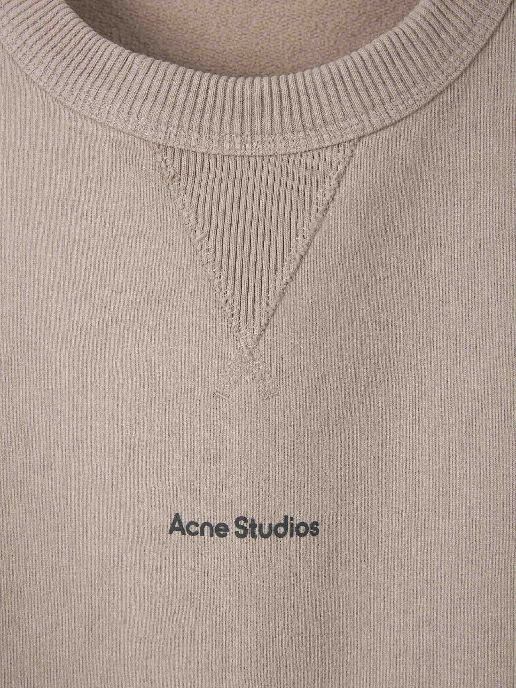 Outlet online Acne Studios Hombre Sudadera Logo Algodón color Beis sku 545-001298 01 - Foto 3