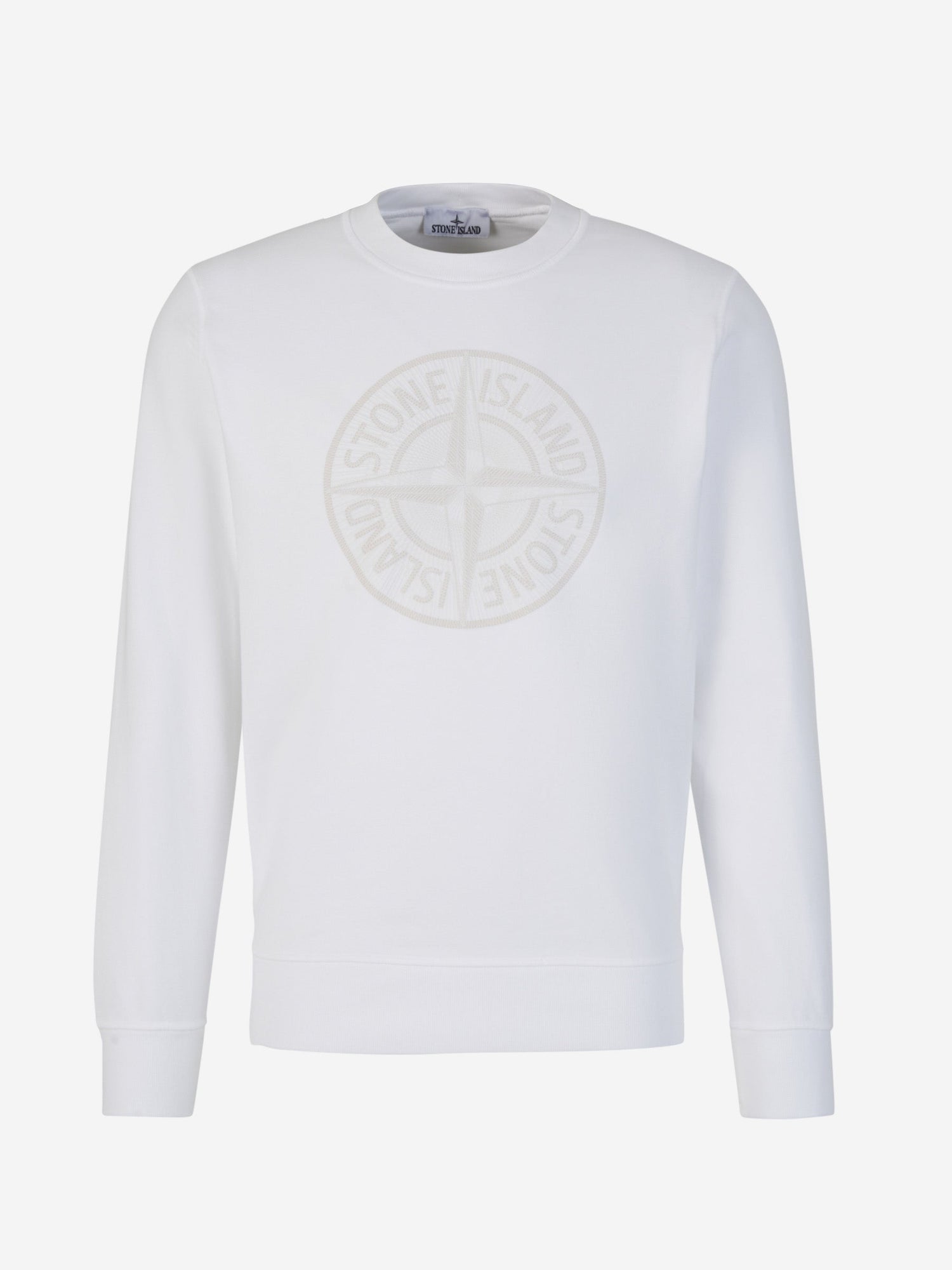 Stone Island Sudadera Logo Parche color Blanco sku 545-001438 02 - Foto 1