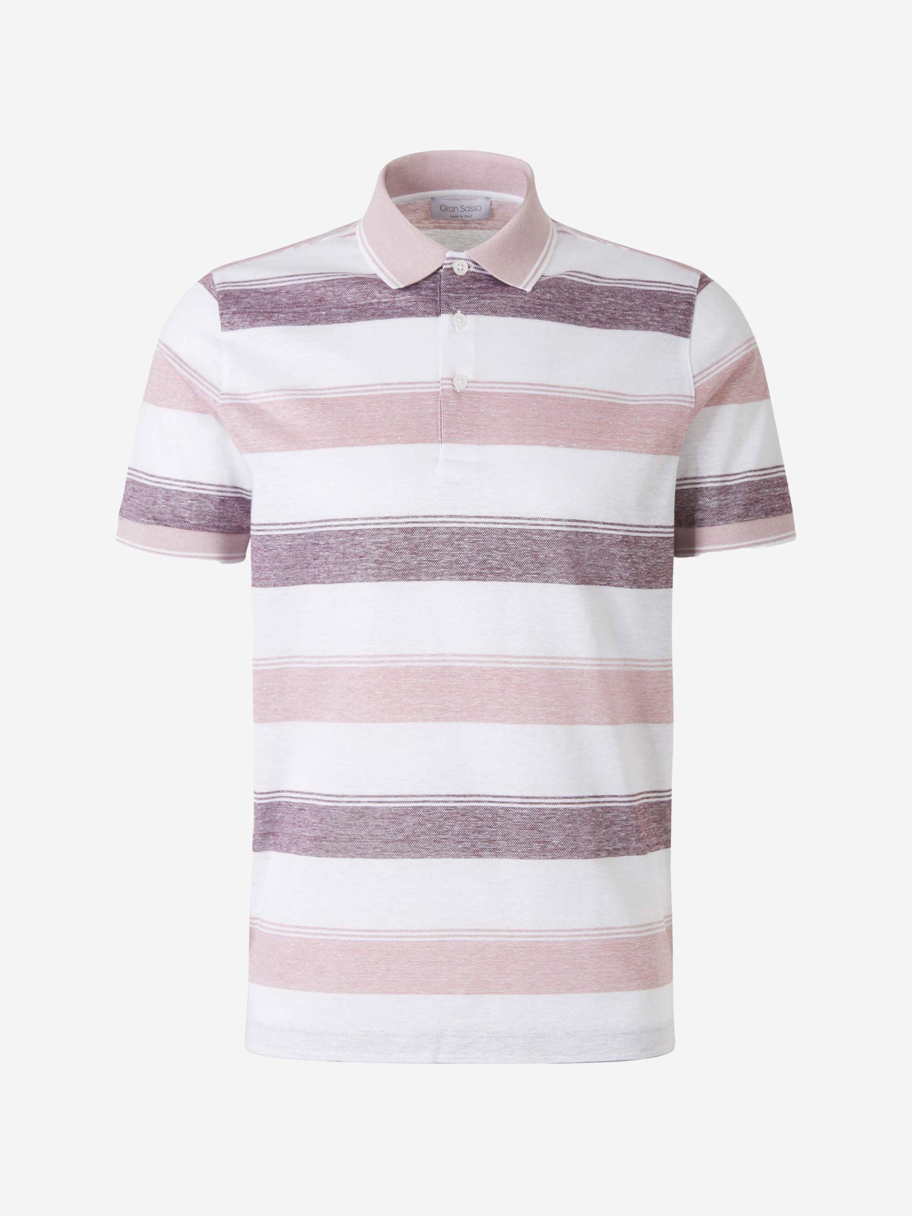 Gran Sasso Polo Rayas color Rosa Empolvado sku 552-001138 03 - Foto 3