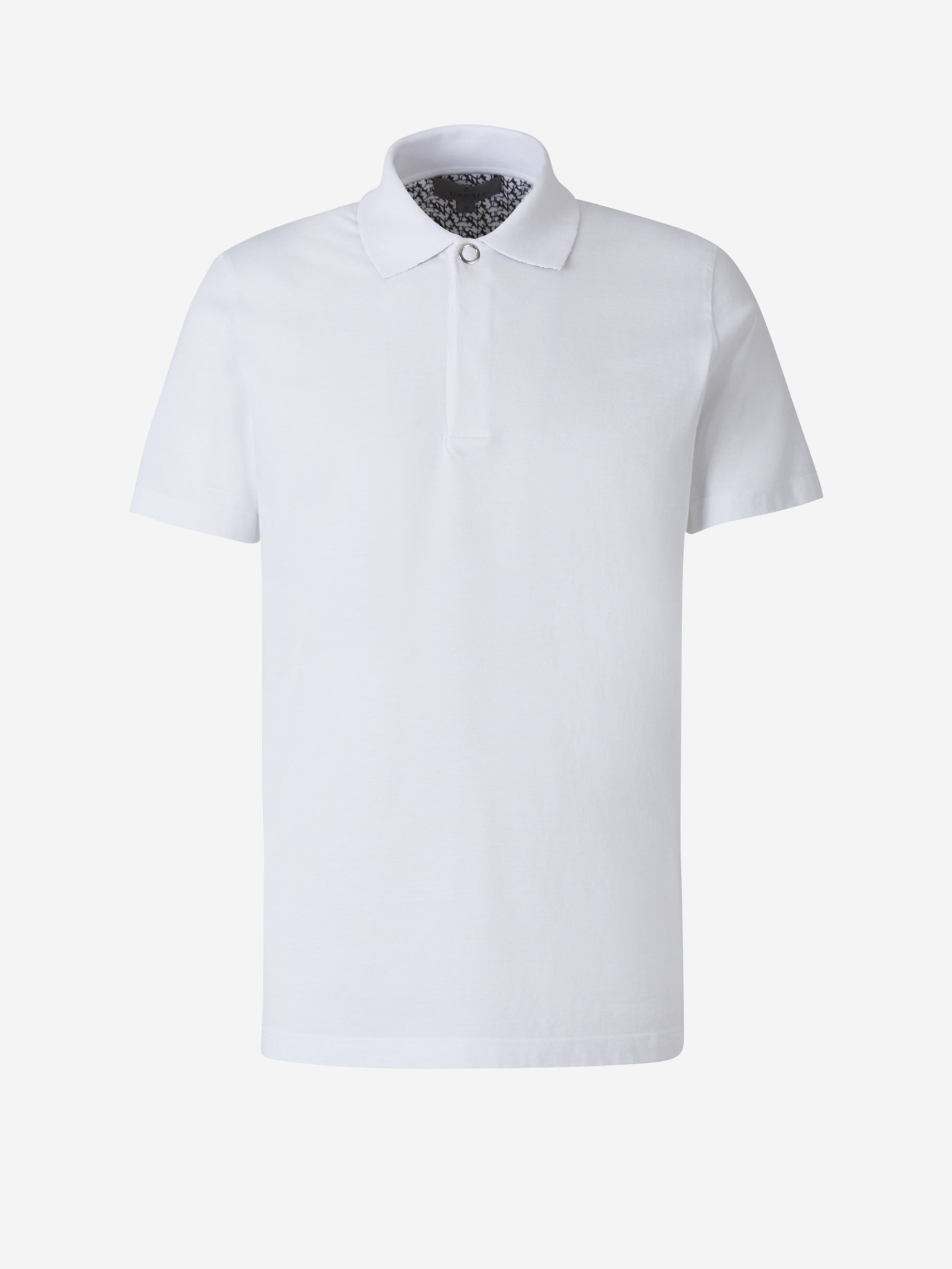 Outlet online Canali Hombre Polo Punto Algodón color Blanco sku 552-001266 01 - Foto 1