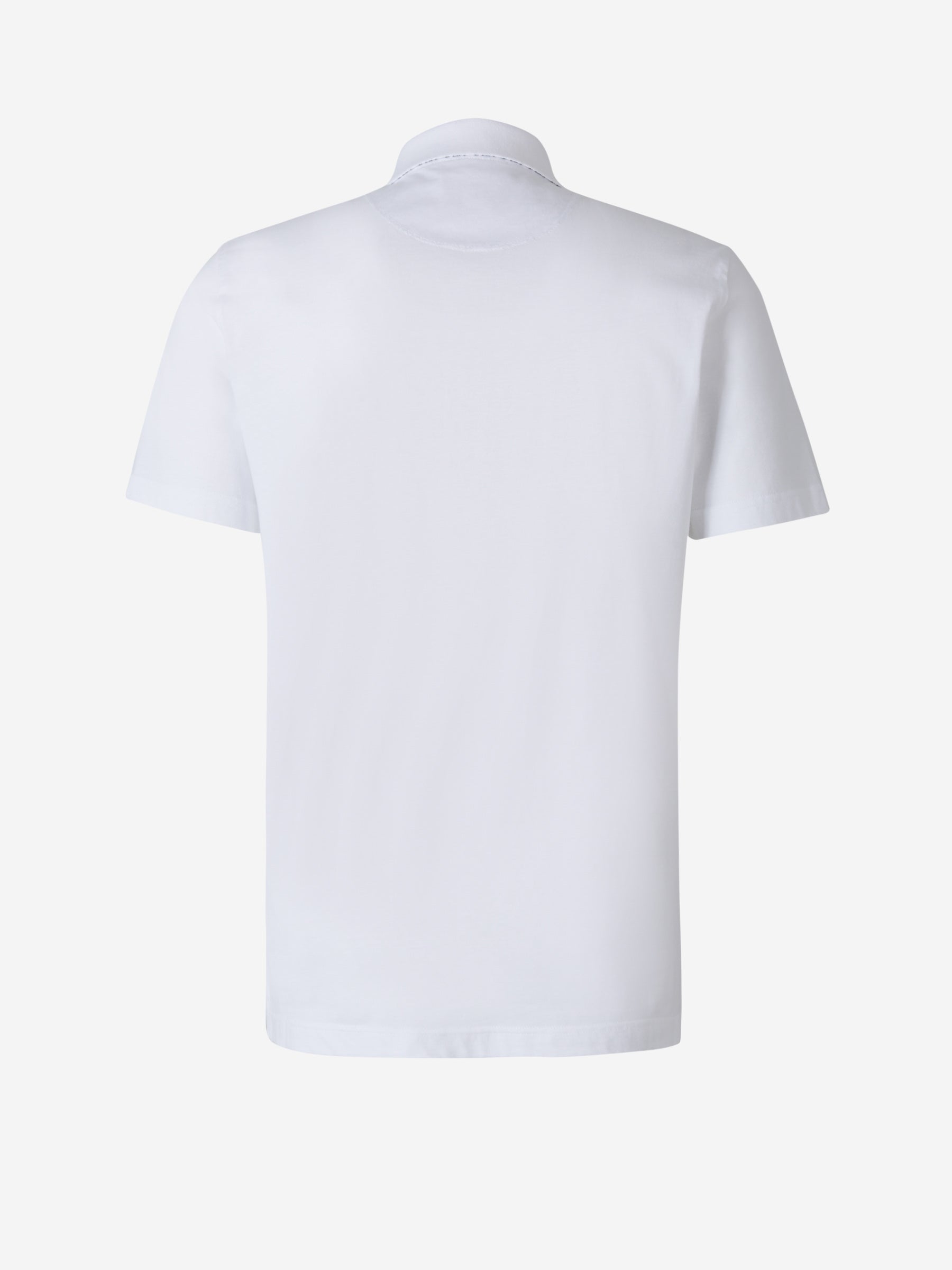 Outlet online Canali Hombre Polo Punto Algodón color Blanco sku 552-001266 01 - Foto 2