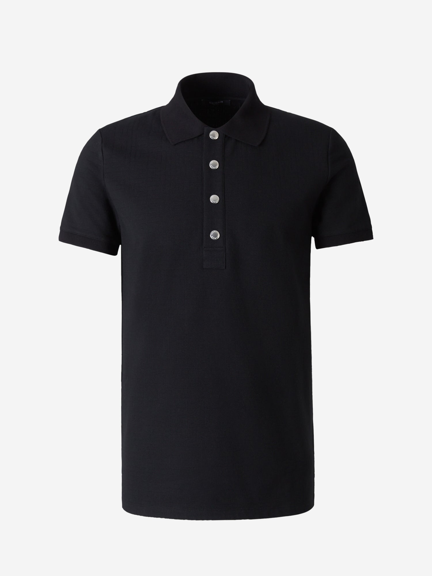 Balmain Polo Monograma Jacquard color Negro sku 552-001282 00 - Foto 1