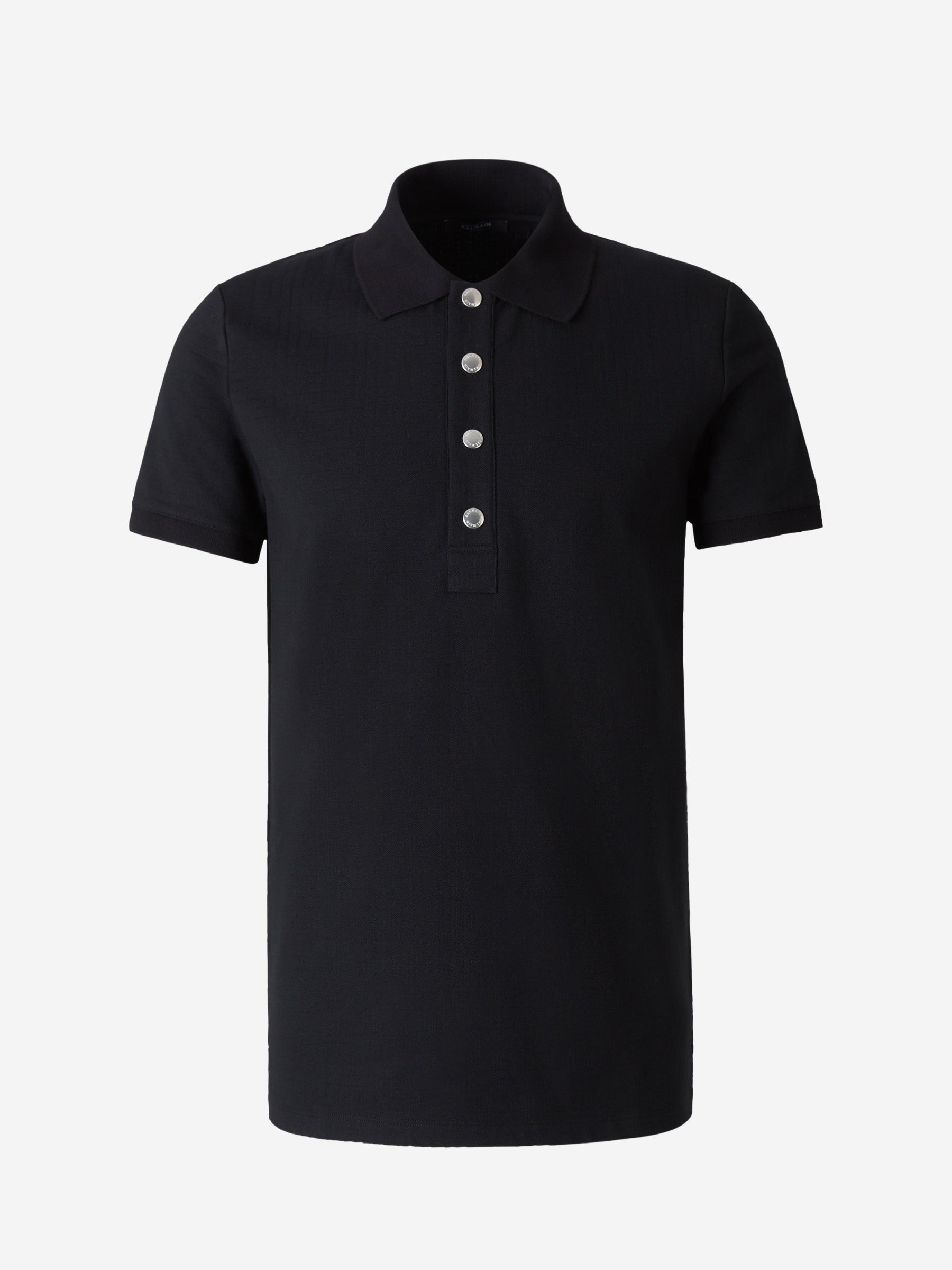 Balmain Polo Monograma Jacquard color Negro sku 552-001282 00 - Foto 1