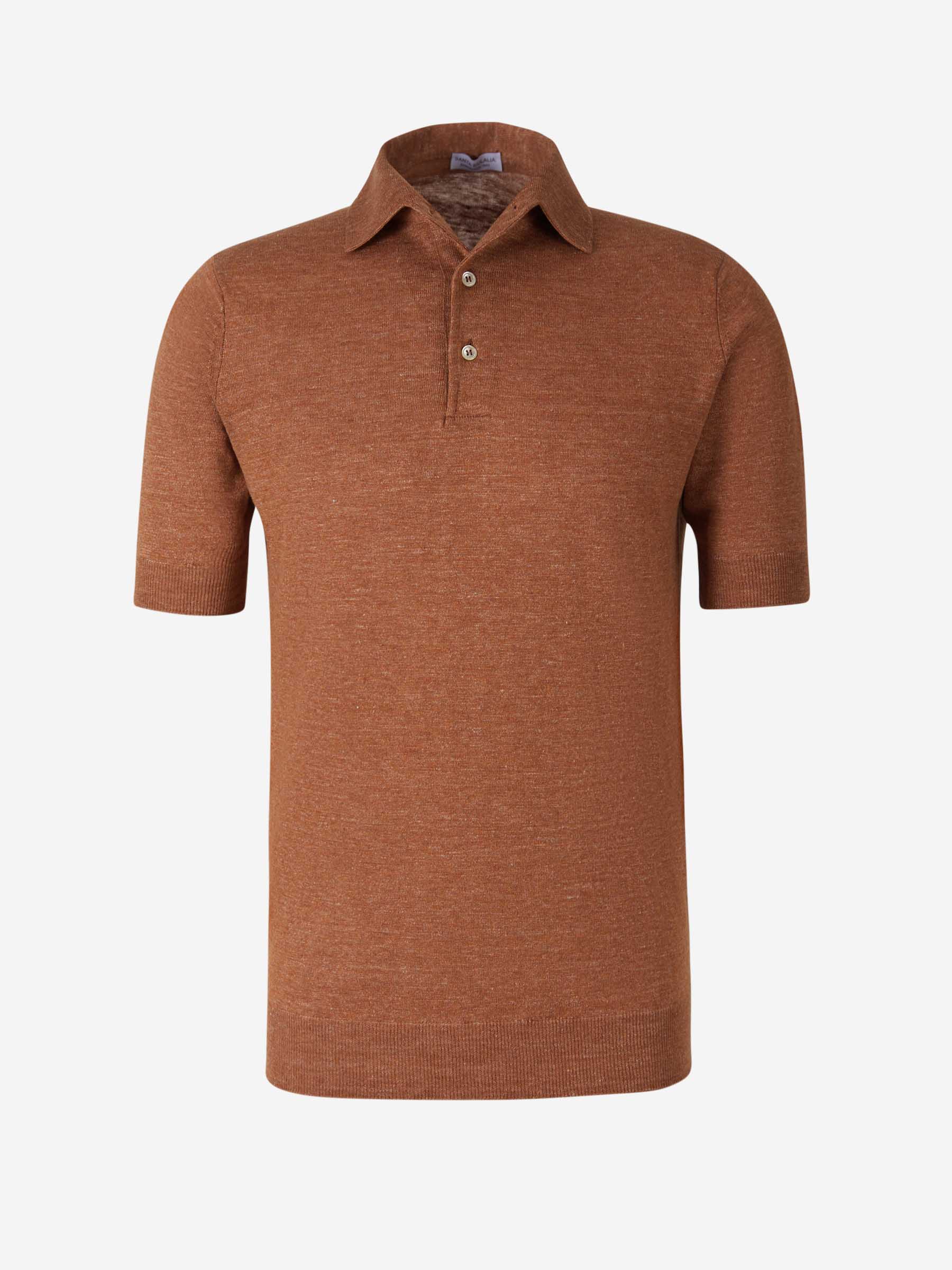 Outlet online Santa Eulalia Hombre Polo Lino Y Algodón color Caramelo sku 552-001331 03 - Foto 1